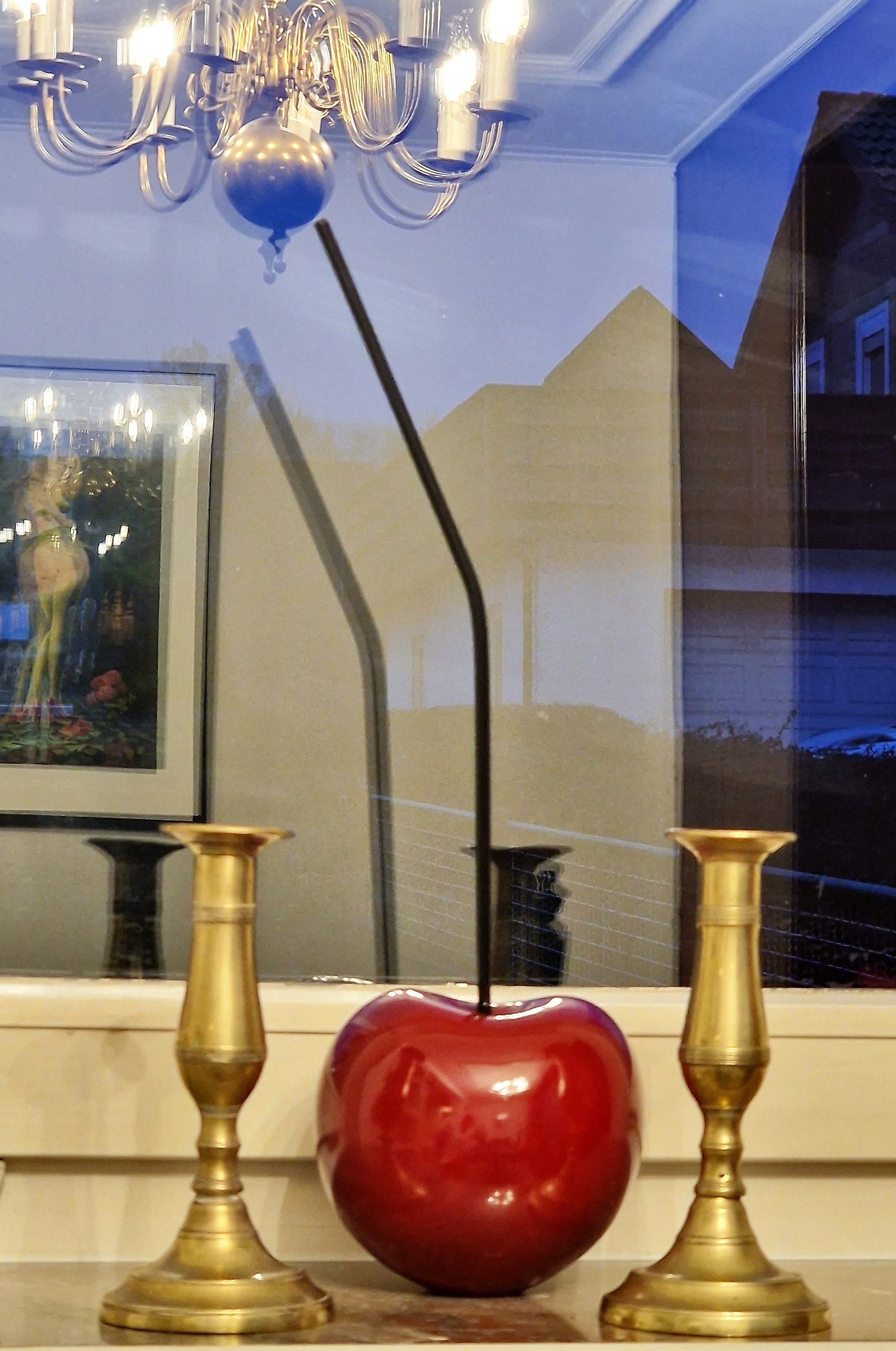 stel antieke kandelaars. Victorian, ca 1910, authentic antique candlesticks