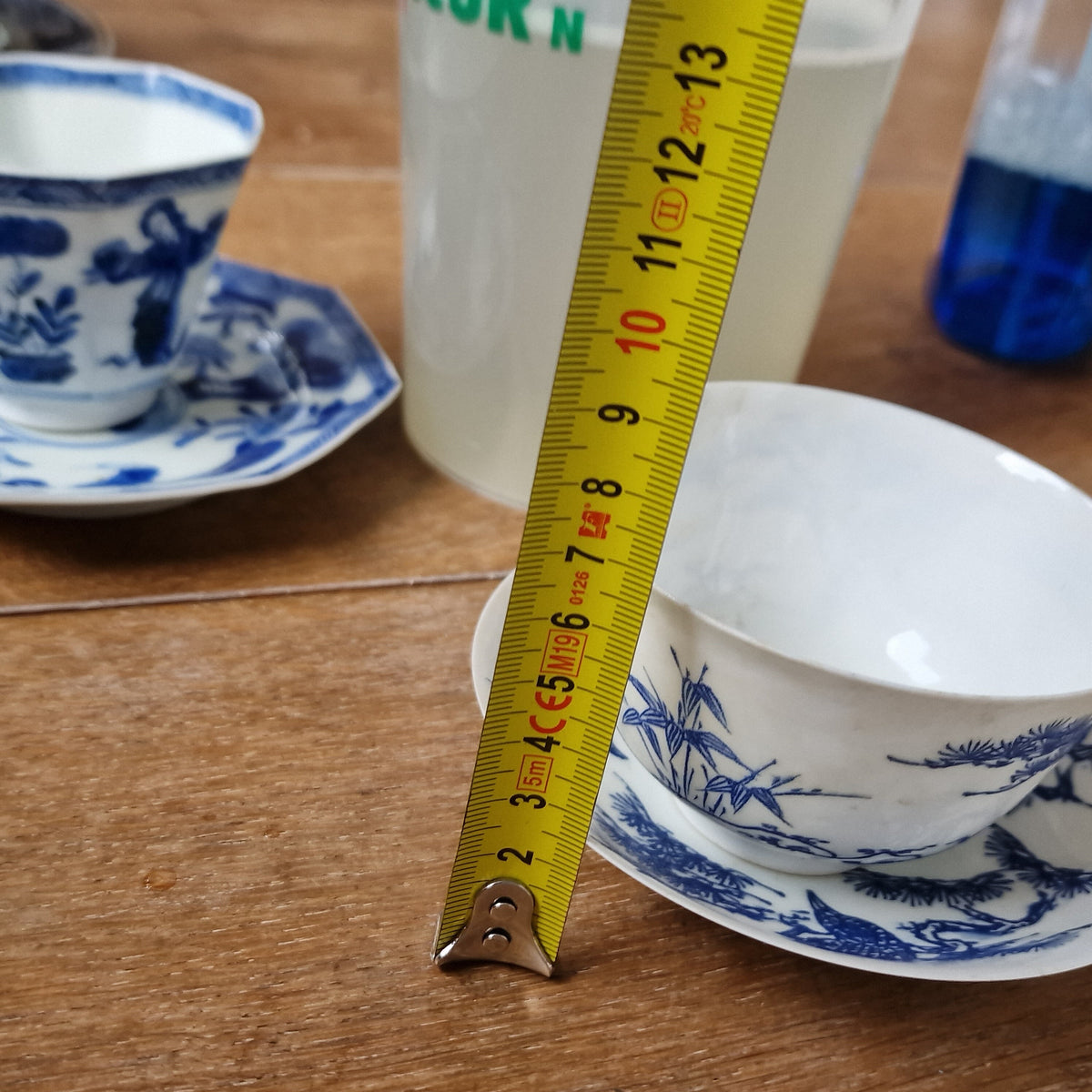 cup and saucer chinese Xinzhou eggshell porcelain republic period