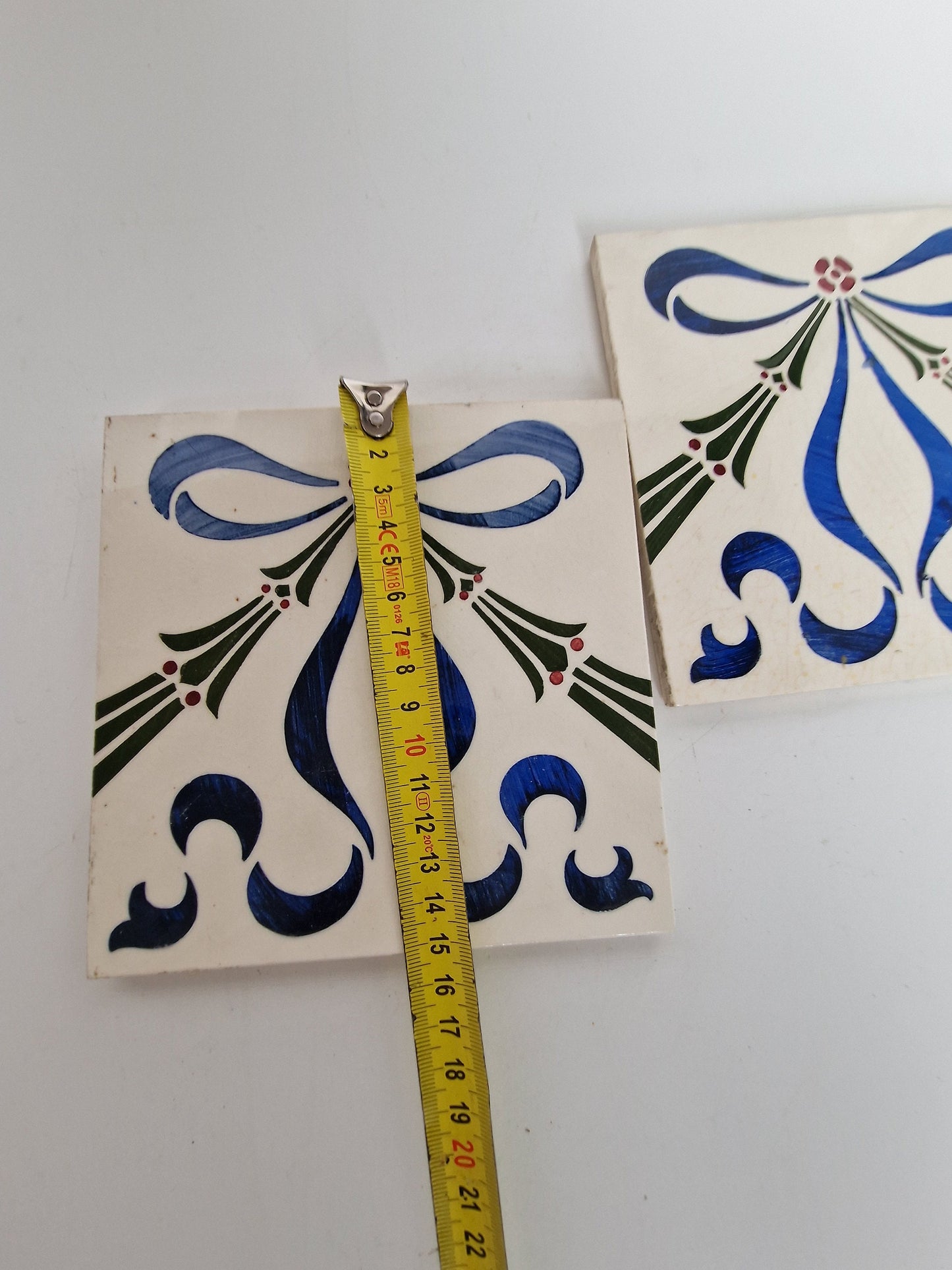 Art Nouveau tegels - Boizenburg 6 stuks - gedateerd ca 1910 Duitsland, jugendstil period