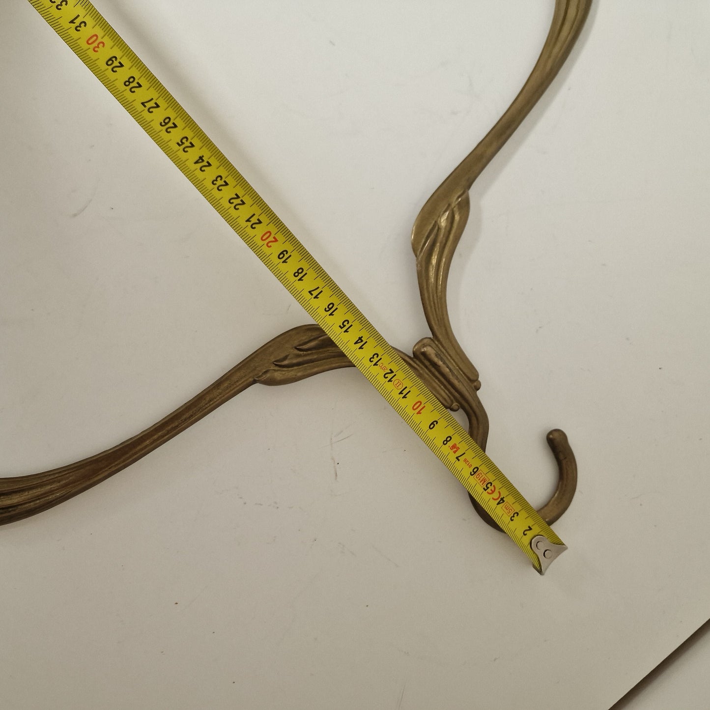 Art Nouveau Brass Coat Hanger, Luxury Dressing Room Hook