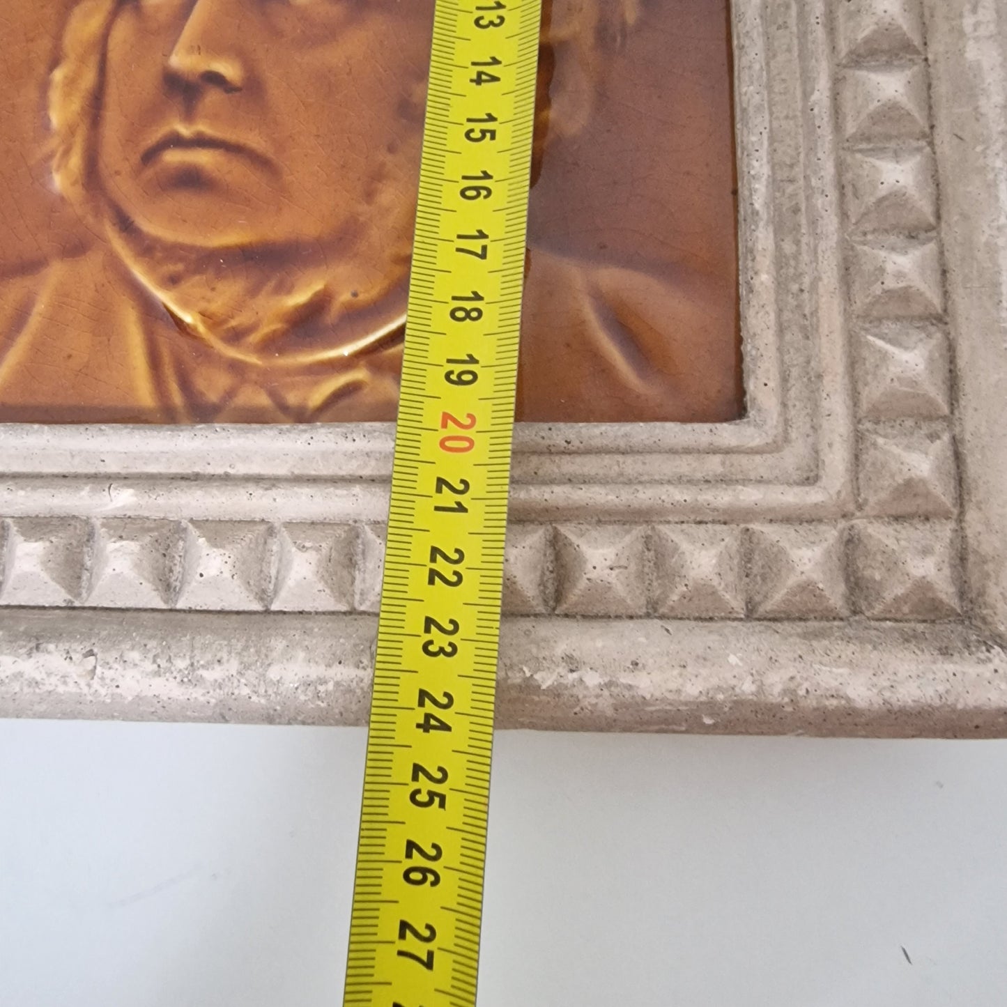J.C. Edwards Ruabon Tile, John Bright Portrait, Framed Art Nouveau