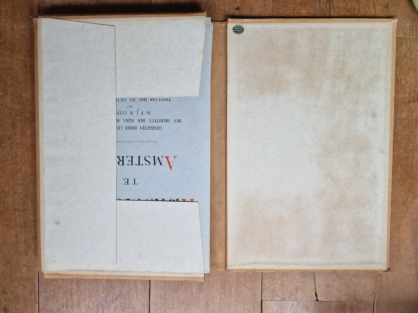 1898 Rijksmuseum Amsterdam Prints, Architect P.J.H. Cuypers, Antique Folio
