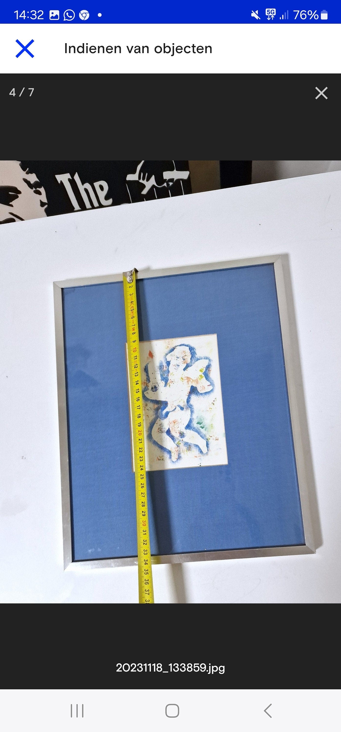 Louis Meijs "Blue Christmas" Framed Dutch Art