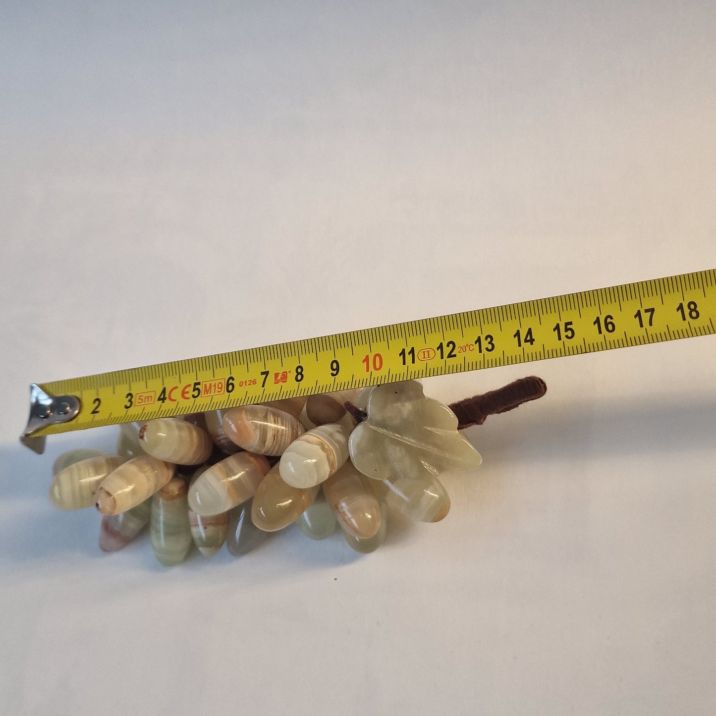 Chinese Carved Jade Grape Cluster, Mid 20th Century