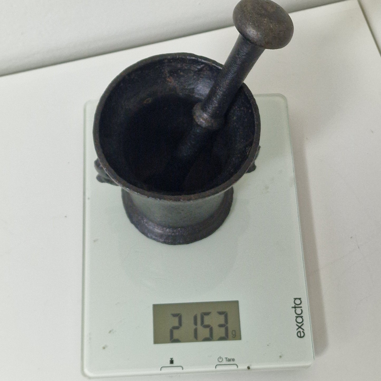 antique european mortar and pestle, middelages, 16th 17th century, rare, vijzel antiek, iron