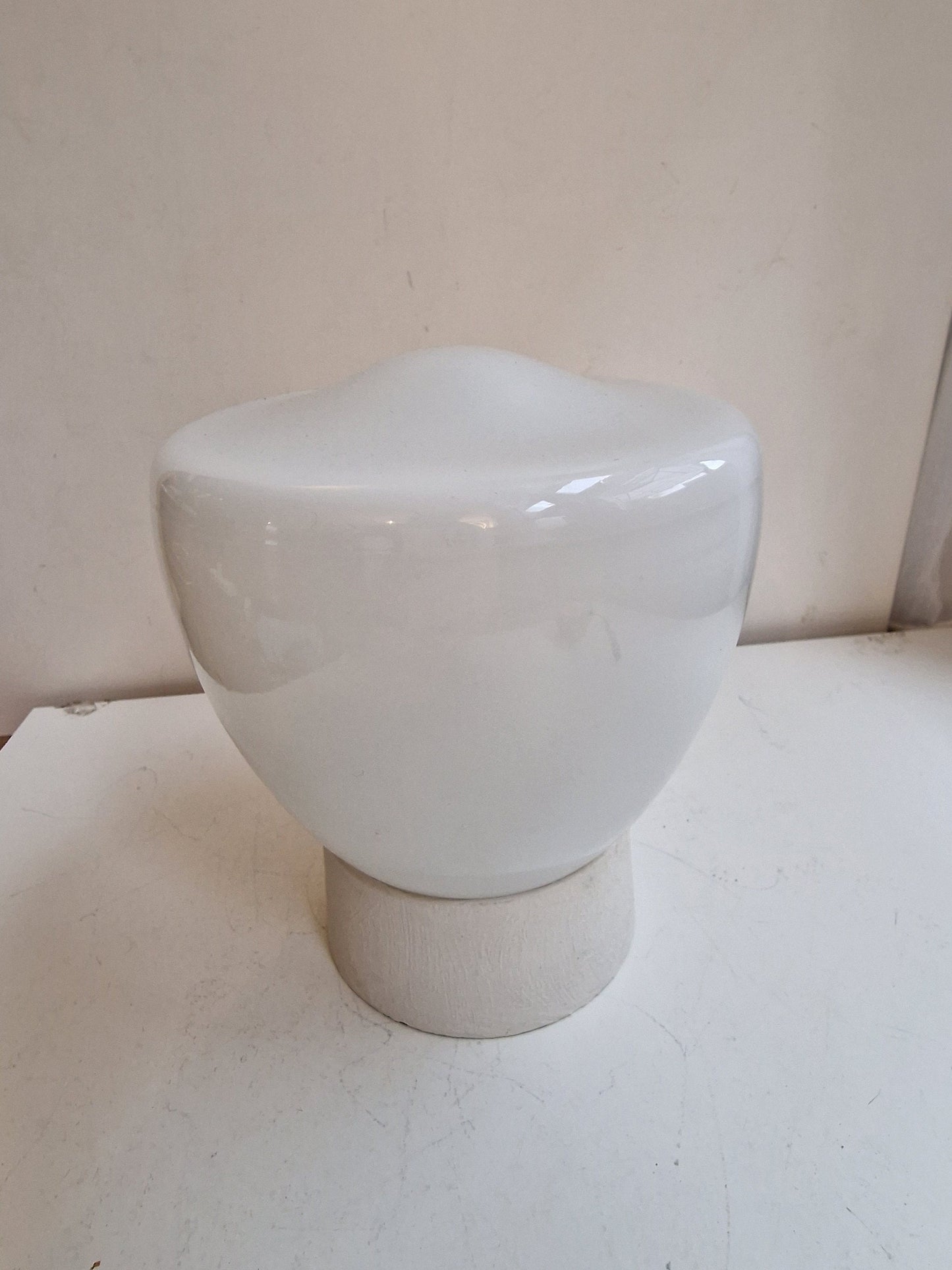 Art Deco Cream Glass Ceiling Lamp – Thabur, Niko Fixture