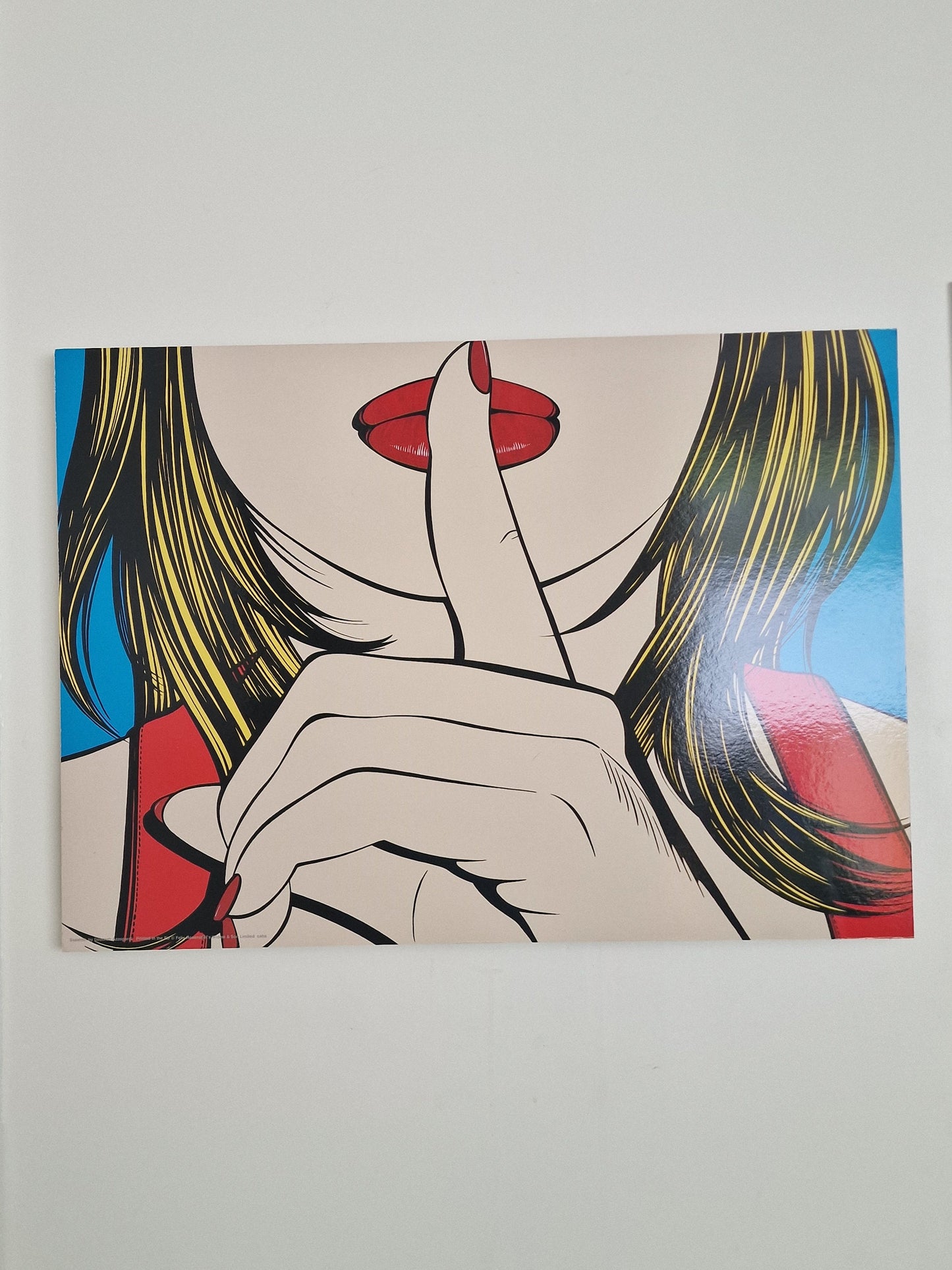 Vintage Deborah Azzopardi 'Sssshhh' Pop Art Print, 1999