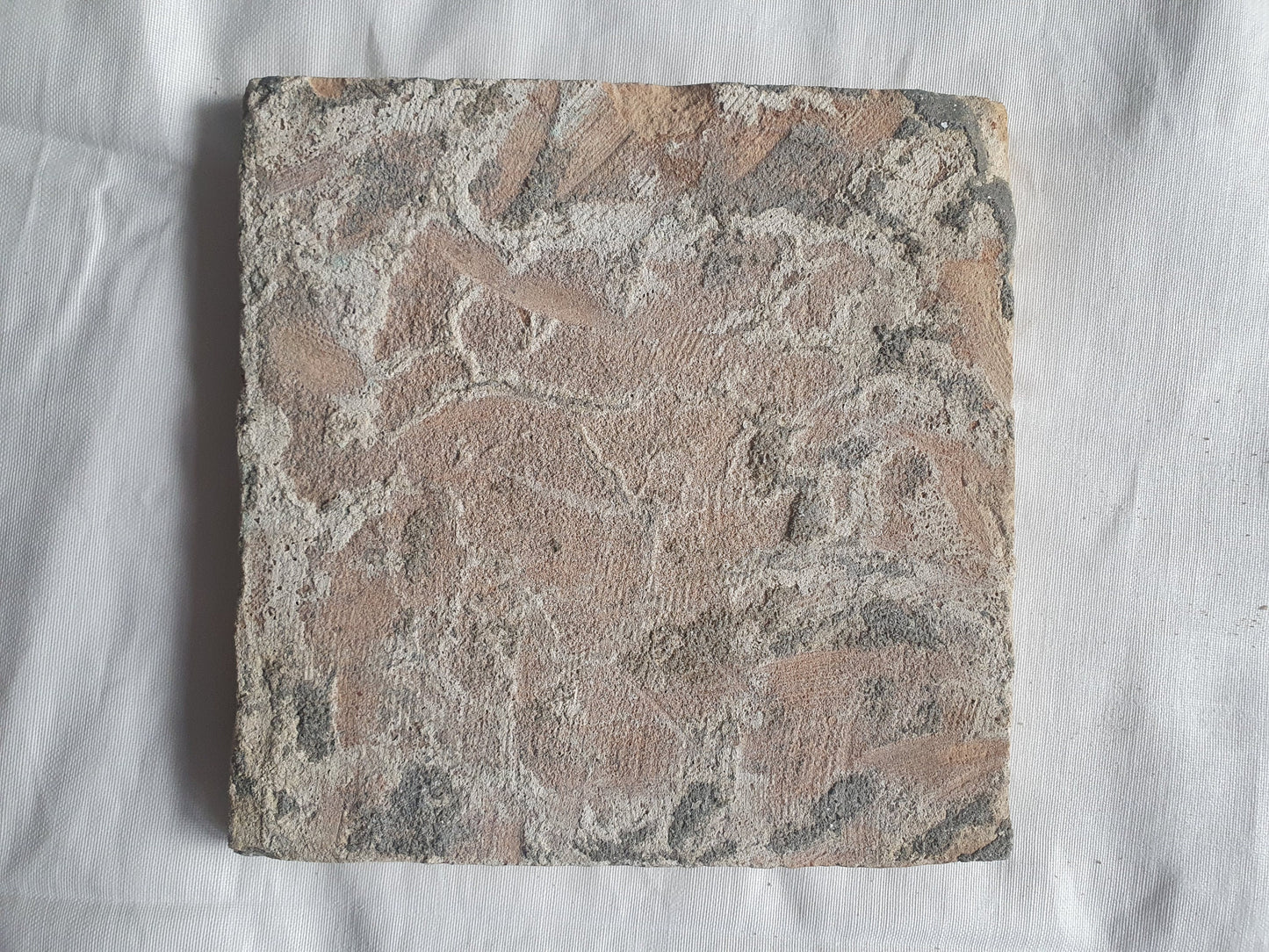 Antique Delft Blue Tile, Chimney Sweep, Lilyhead Corner, 17th Century