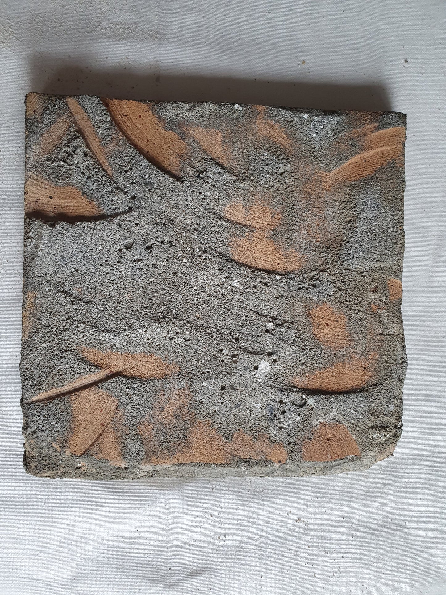 17th Century Dutch Delft Tile, Lily Corner Motif, Holland