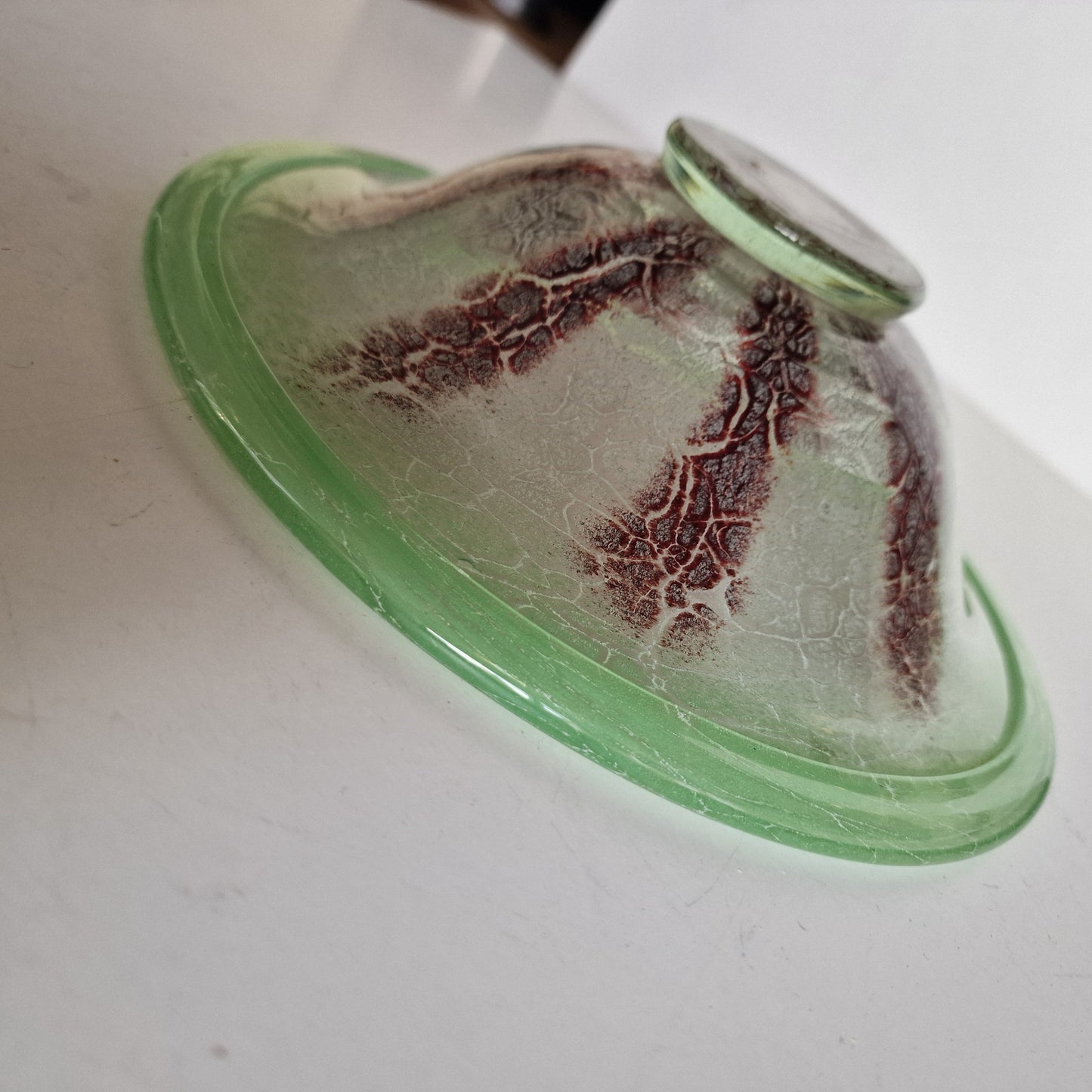 Karl Wiedmann WMF Ikora Art Glass Bowl, Starfish Design, 1930s