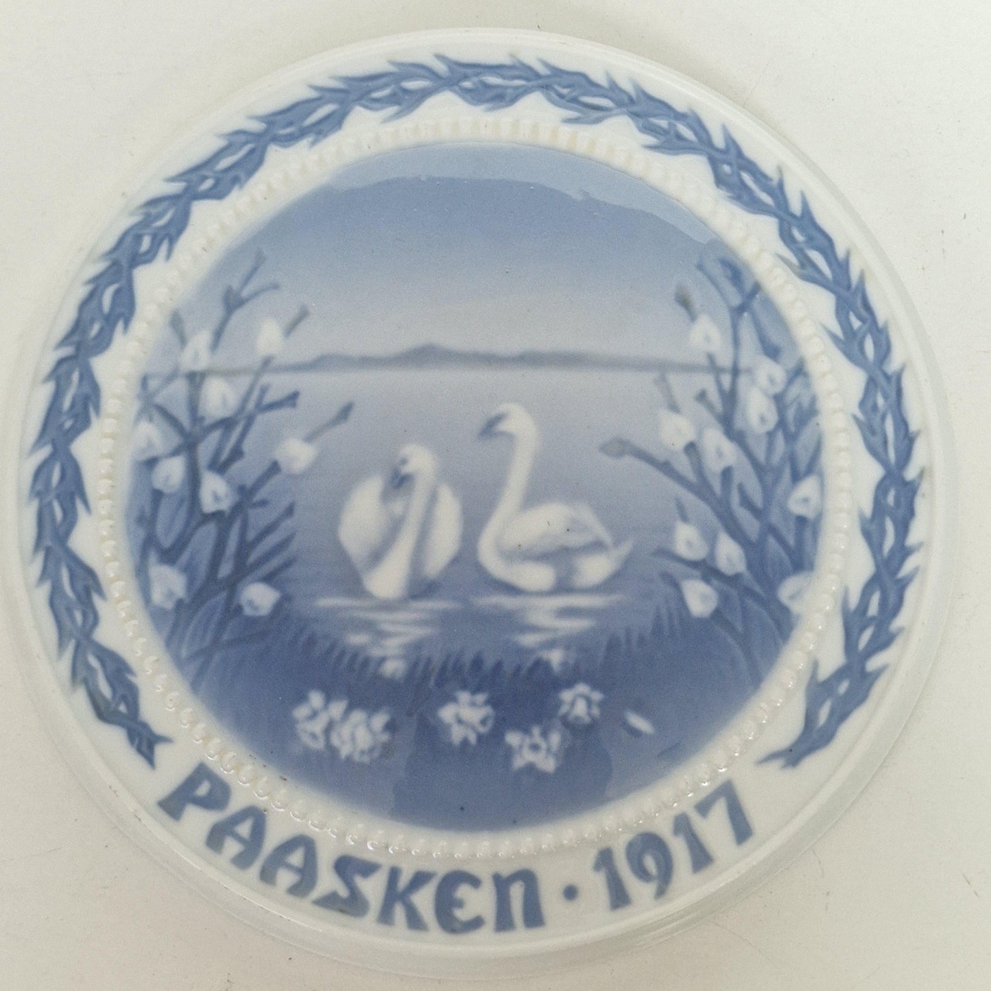 Bing & Grondahl 1917 Easter Plate, Signed Numbered Danmark, Royal Copenhagen