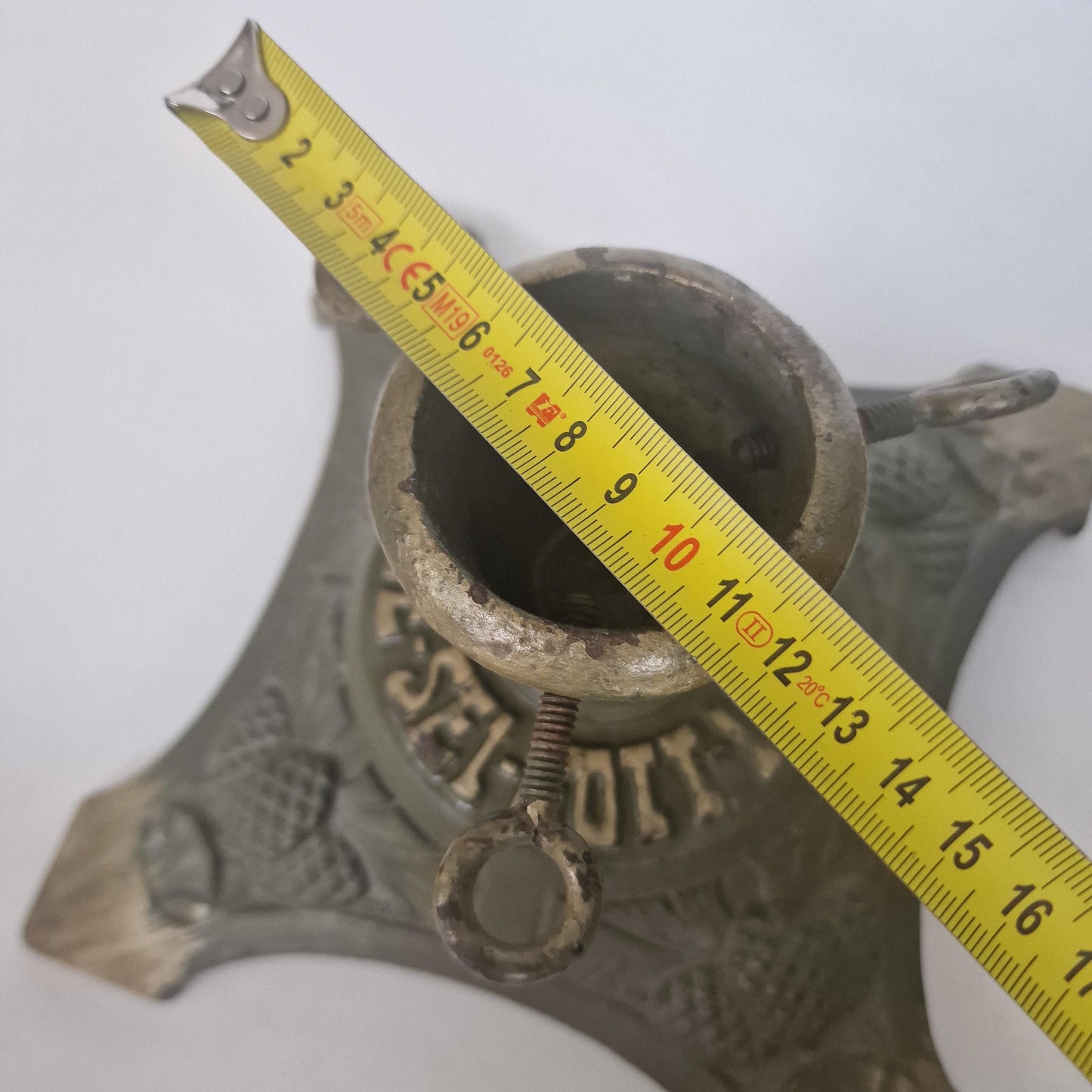 Antique Art Nouveau Iron Christmas Tree Stand, Glory of God Bayern Germany