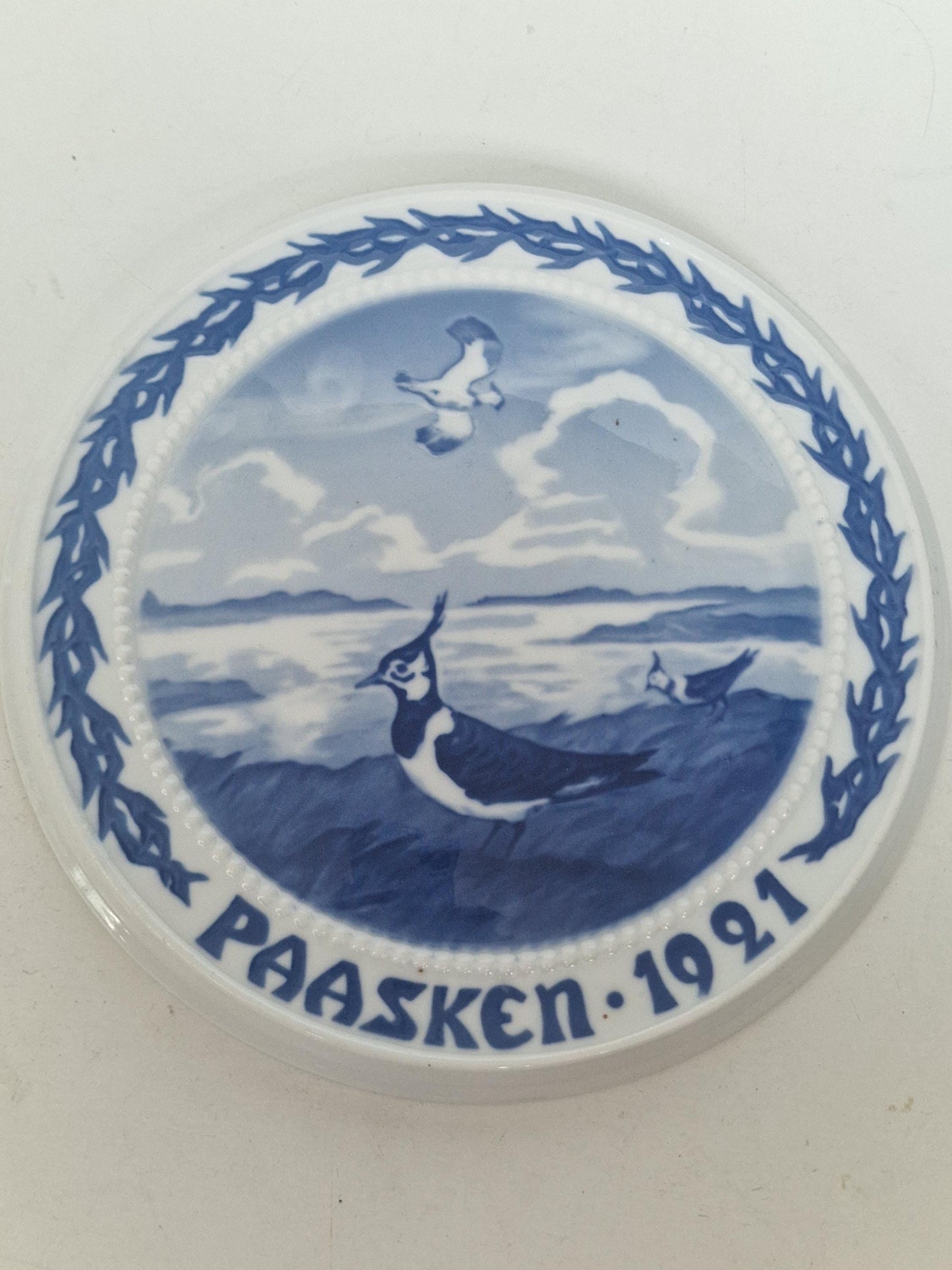 Bing Grondahl 1921 Easter Plate, Kievit Lapwing, Signed Numbered Antique b & g royal copenhagen
