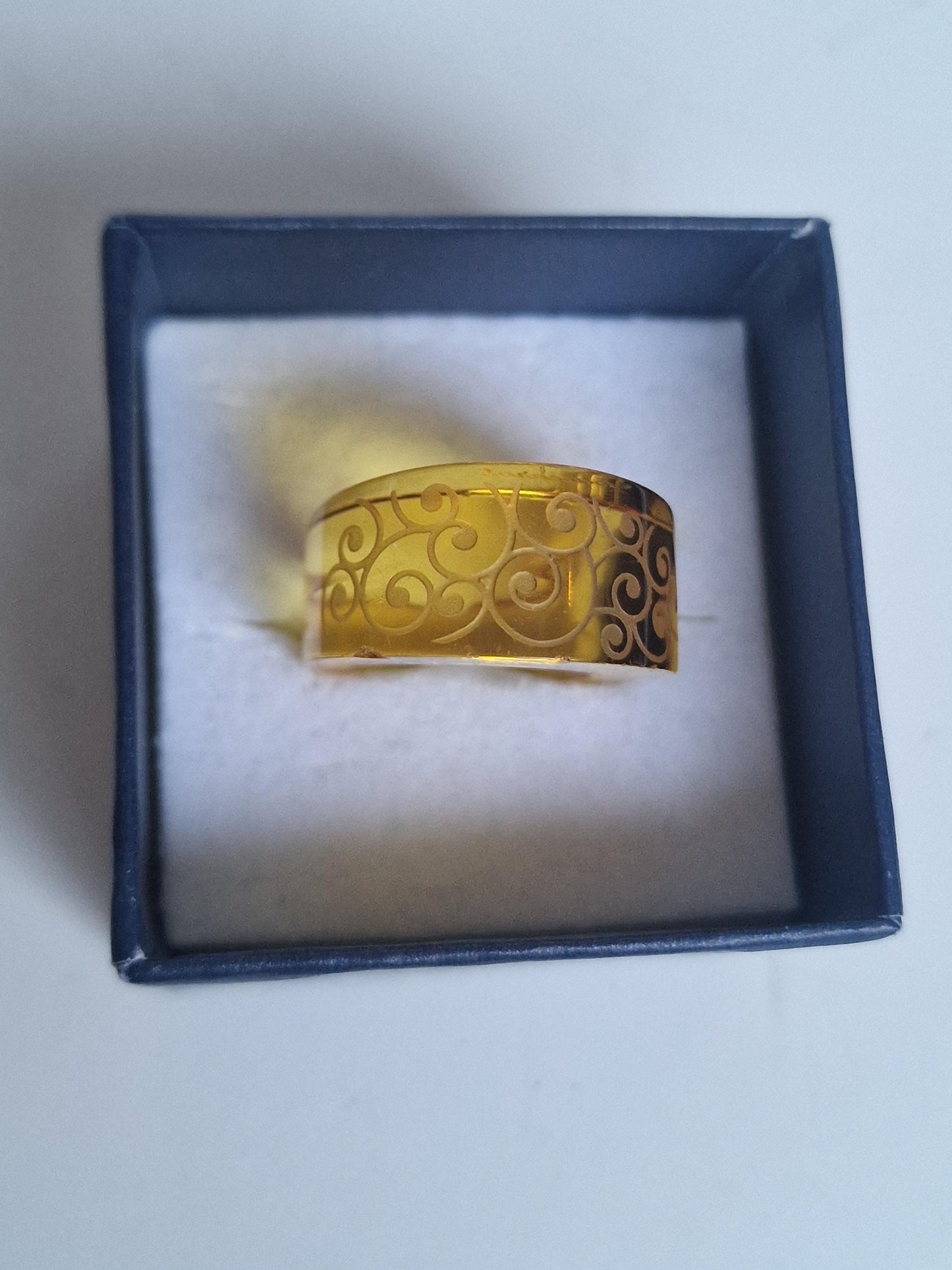 Baccarat France crystal Gustav Klimt hommage, kristallen ring designer, signed, 16,1, exclusive, limited, rare