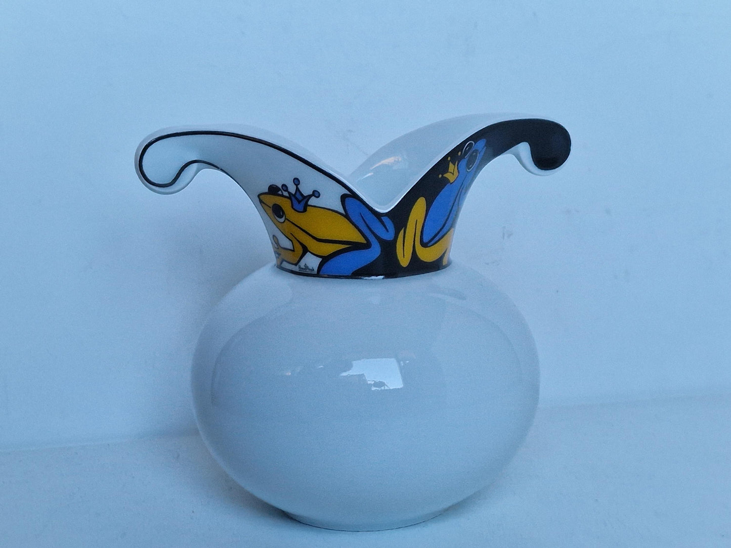 Yang for Rosenthal Porcelain Frog Vase, Pop Art Collector Item