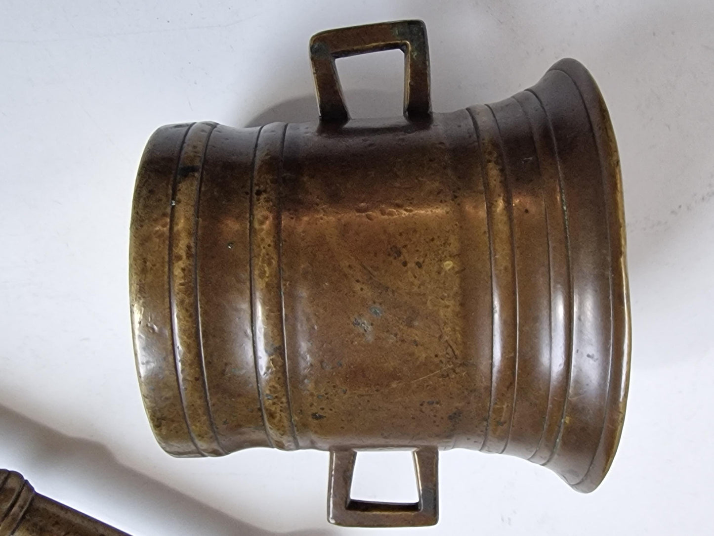 Antique Bronze Mortar and Pestle, Dutch 1500-1600