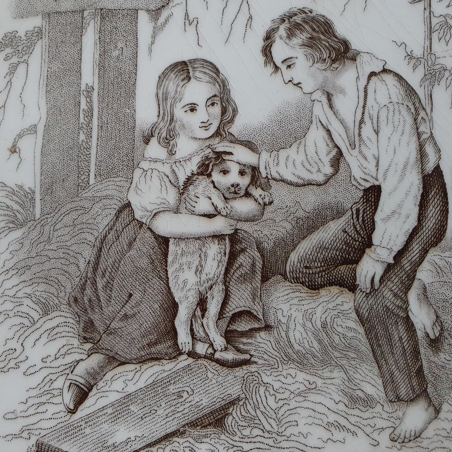 Minton tile Pastoral serie date from c. 1880