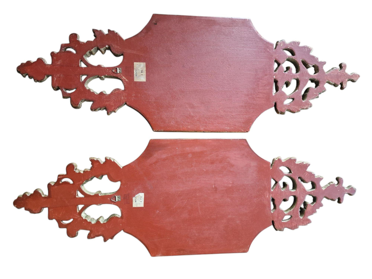 Vintage Palladio Italy Wood Wall Plaques – King Philip & Princess Elisabeth, Set of 2