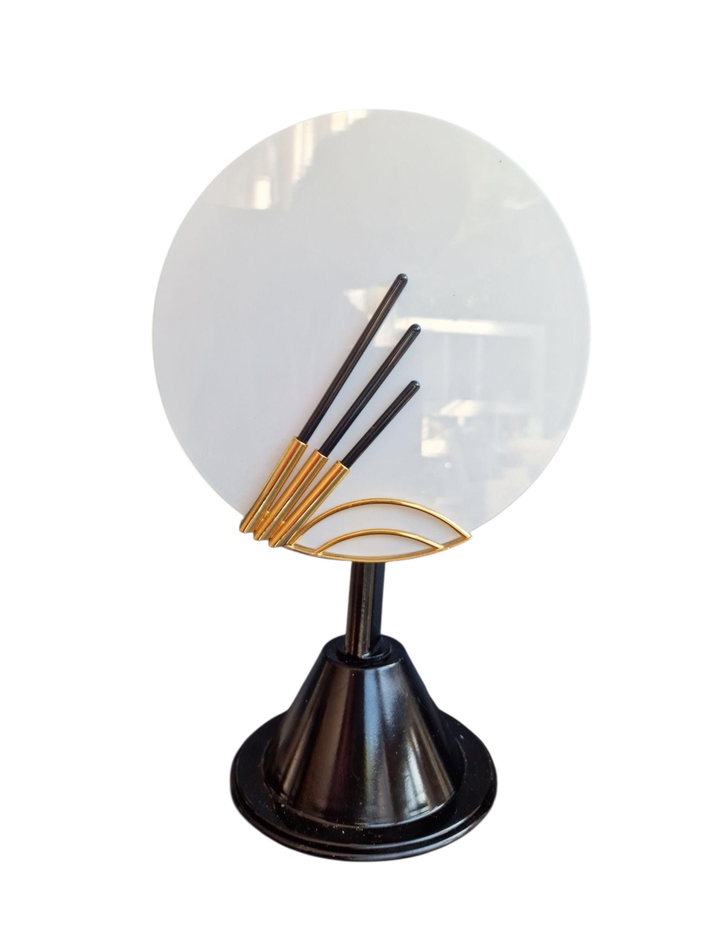 Vintage Tiffany & Co. Table Lamp – 1980s Frosted Glass, Art Deco Revival