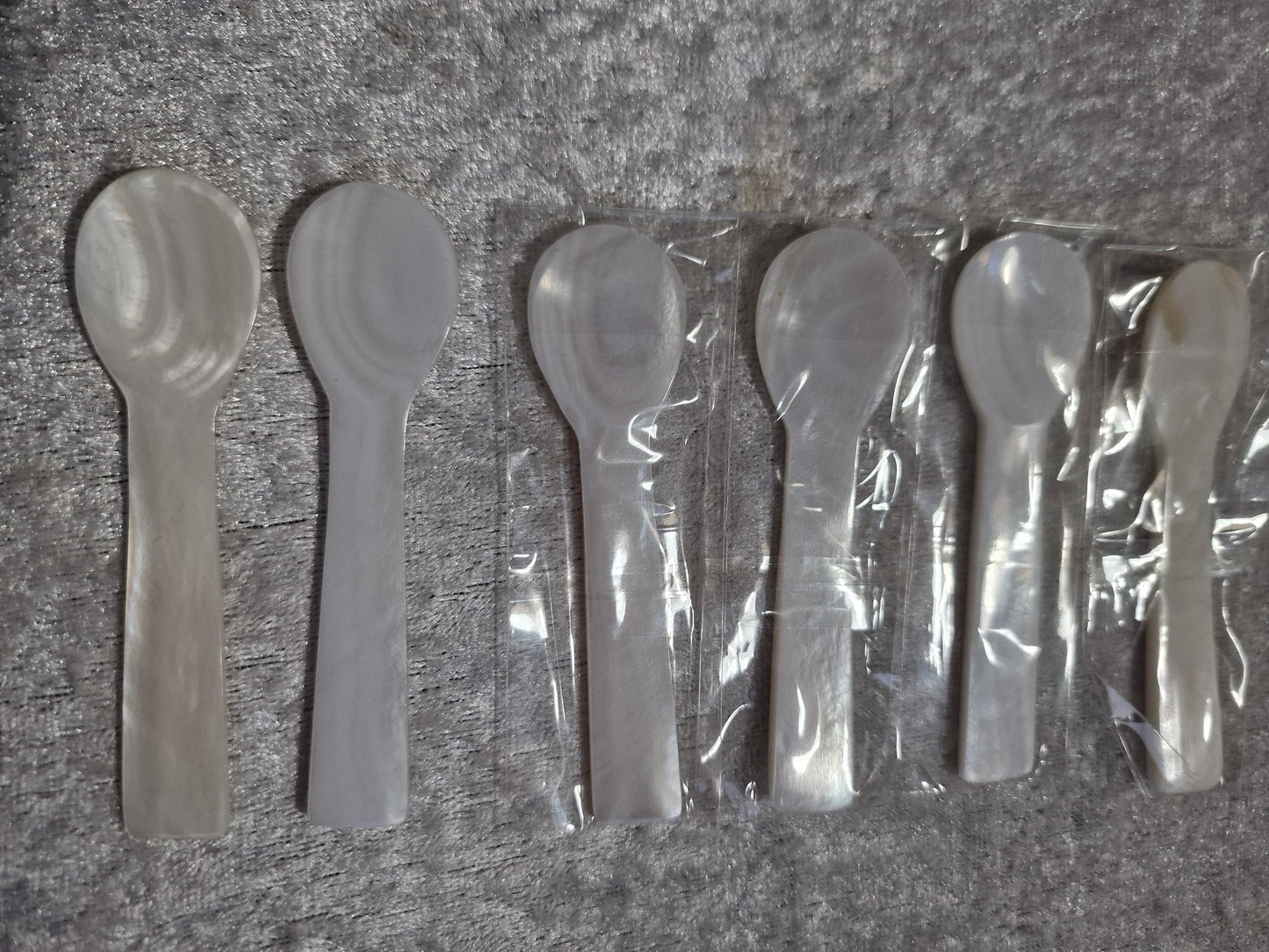 Calvisius Caviar Spoons, Mother of Pearl Set, Gourmet Tasting Spoons