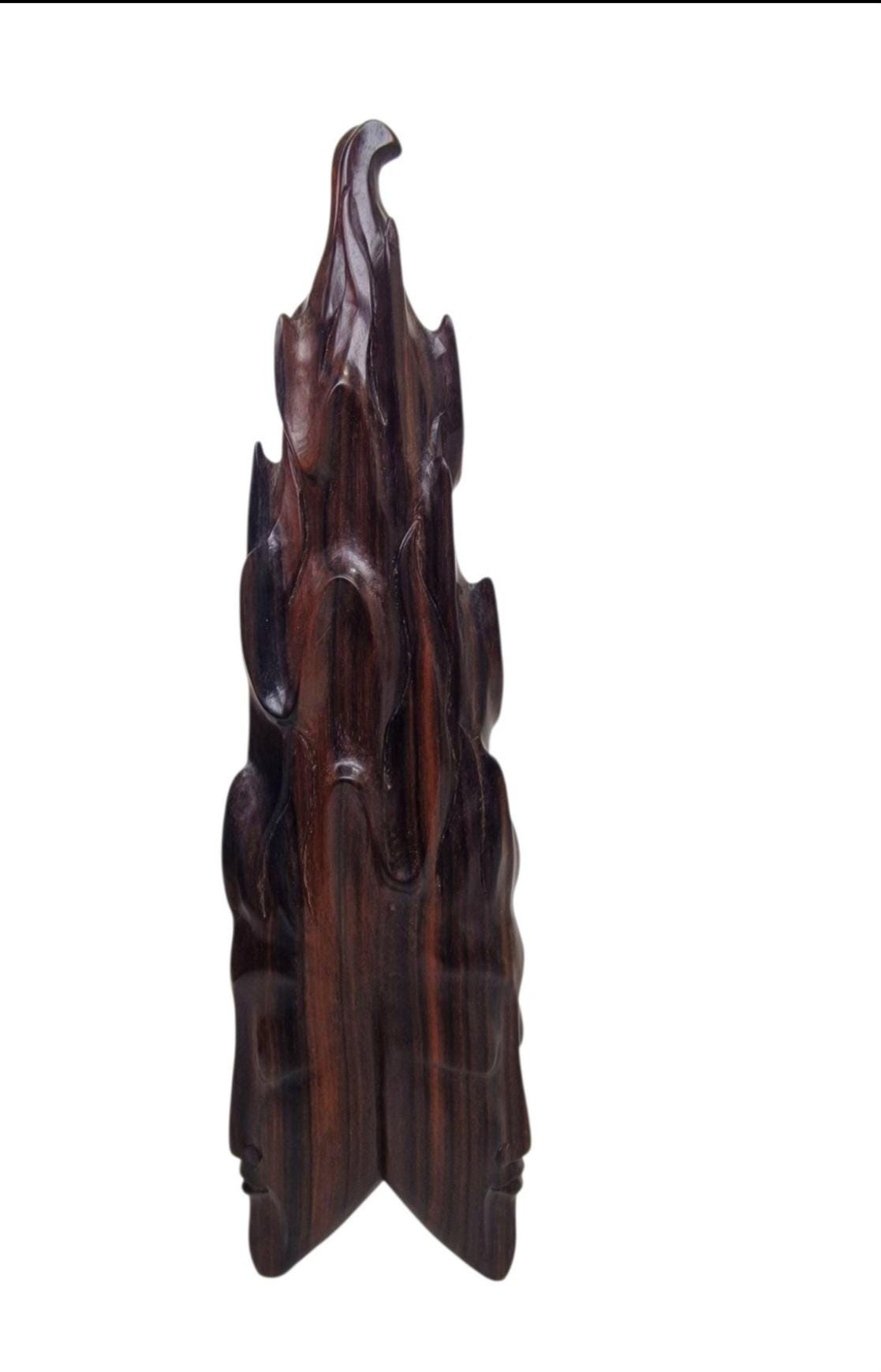 Rama Sita Hardwood Sculpture Pair, Hand Carved Indonesian Art