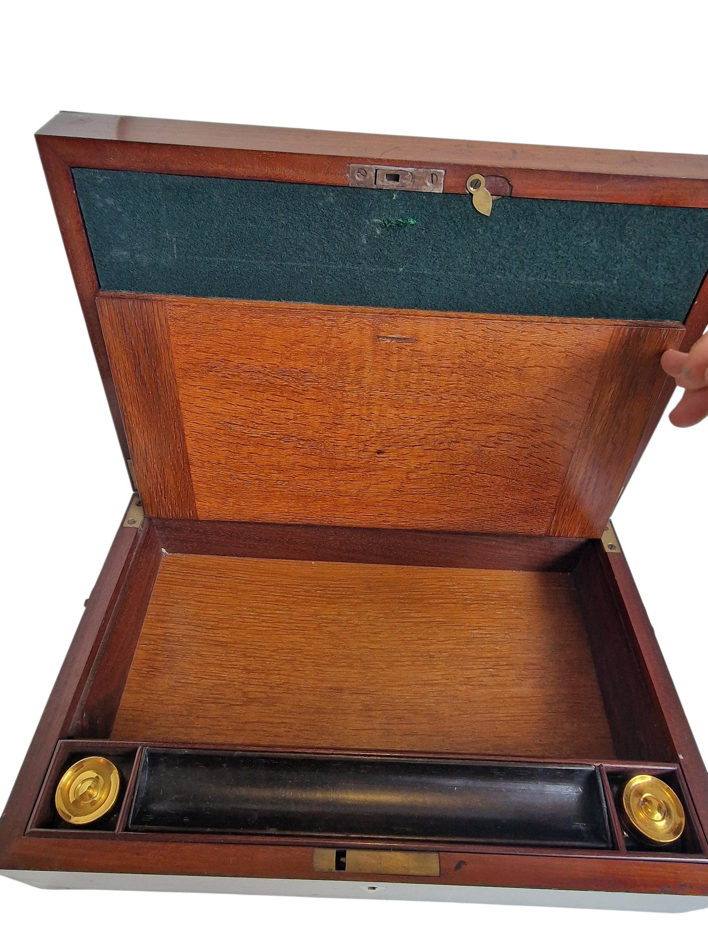 Antique Mahogany Writing Box - 19th Century English Instrument Box
