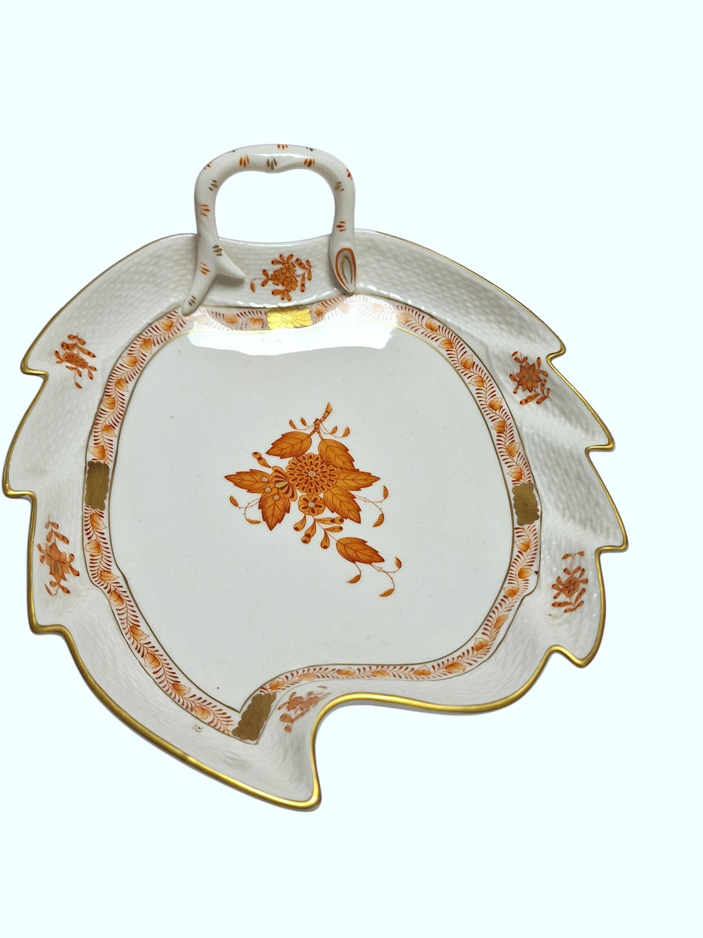 Apponyi red Herend Hungary serving bowl