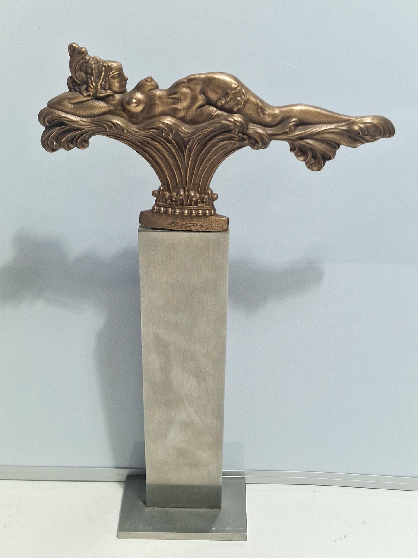 ERNST Fuchs - laying temptation, limited edition 1000 ww , sculpture vienba school of realism