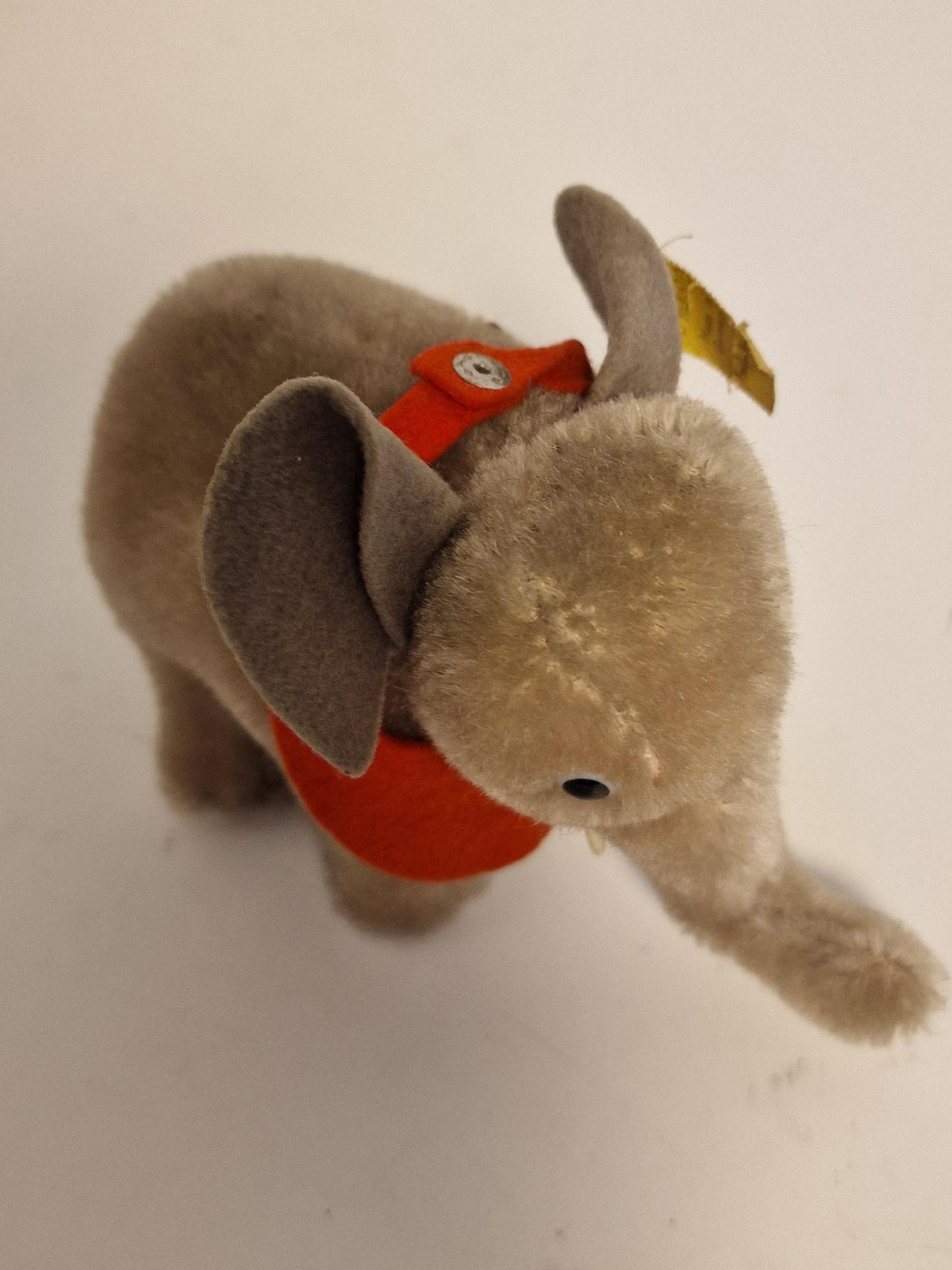 Steiff elephant vintage, old olifant beestje met label toy nr 6013.00