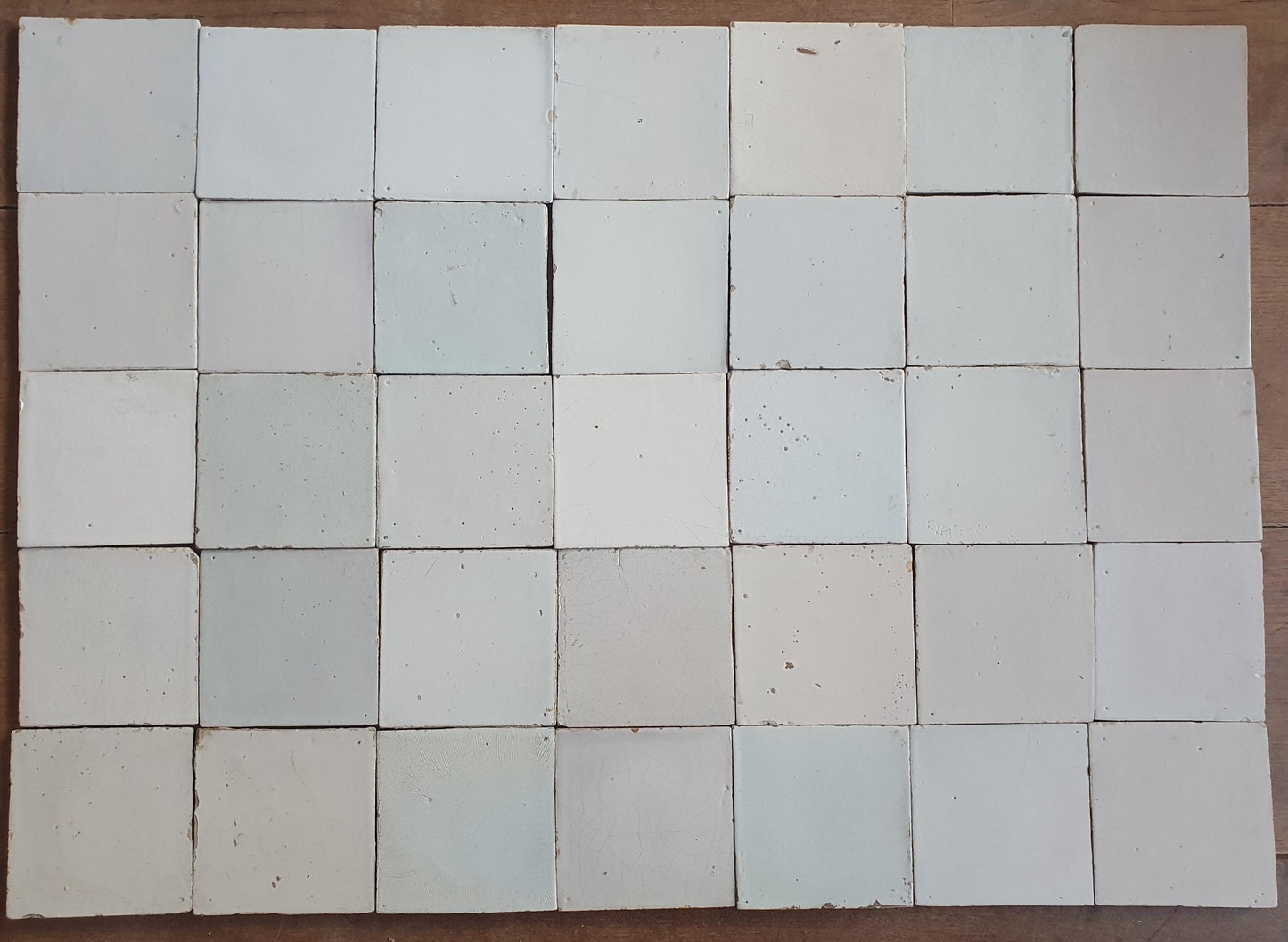 35 Antique Delft Tiles, White, 18th/ 19th Century Dutch first quality witjes