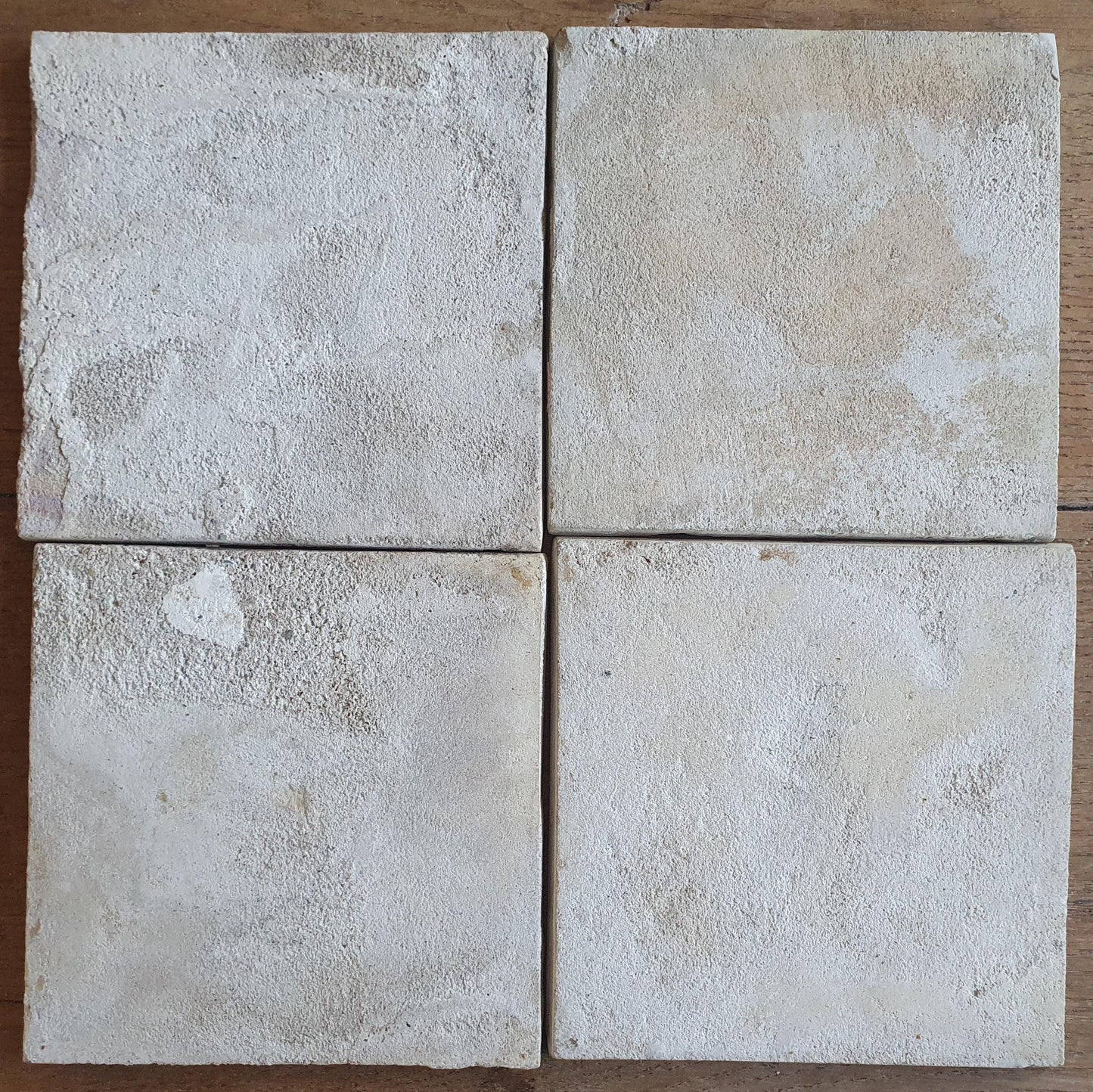 4 x Dutch Delft Mangaan Tiles, Flower, 18th century, antique collectable and backsplash fireplace kitchen tiles