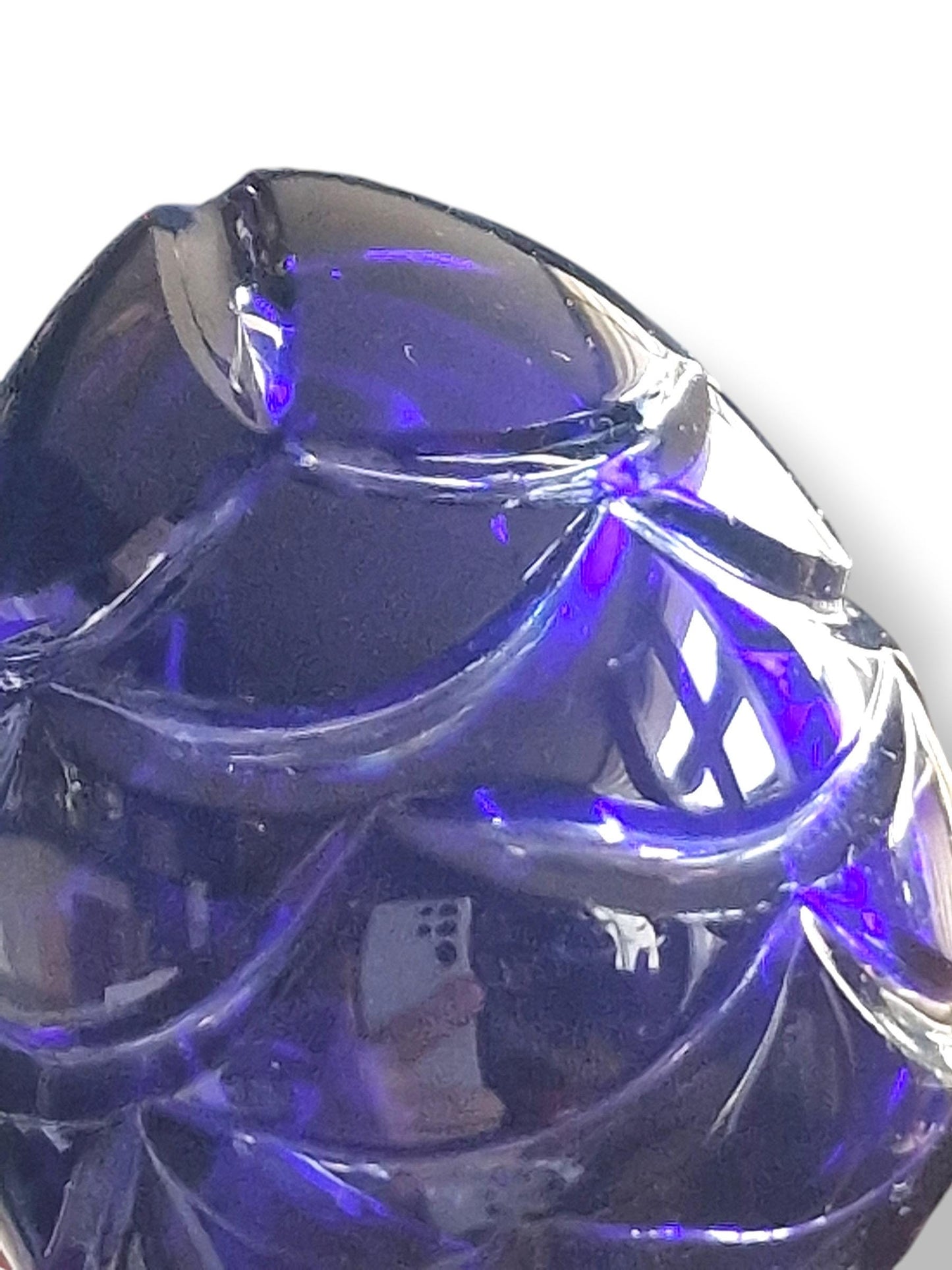 Signed Faberge Imperial boxed Crystal Egg, Limited Edition, sapphire blue