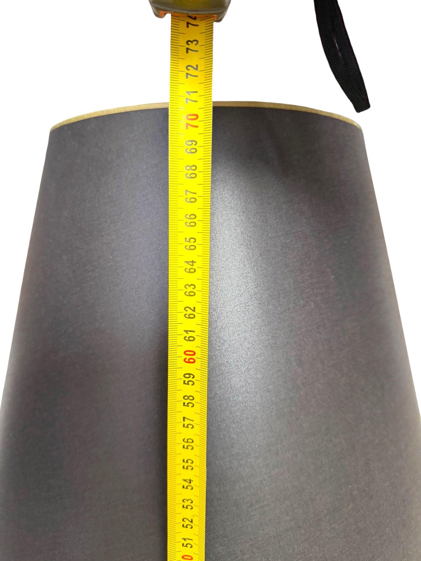 large Waterford Style Bronze Cut Crystal Empire Table Lamp Black Gold Shade, midcentury exclusiveausema lights