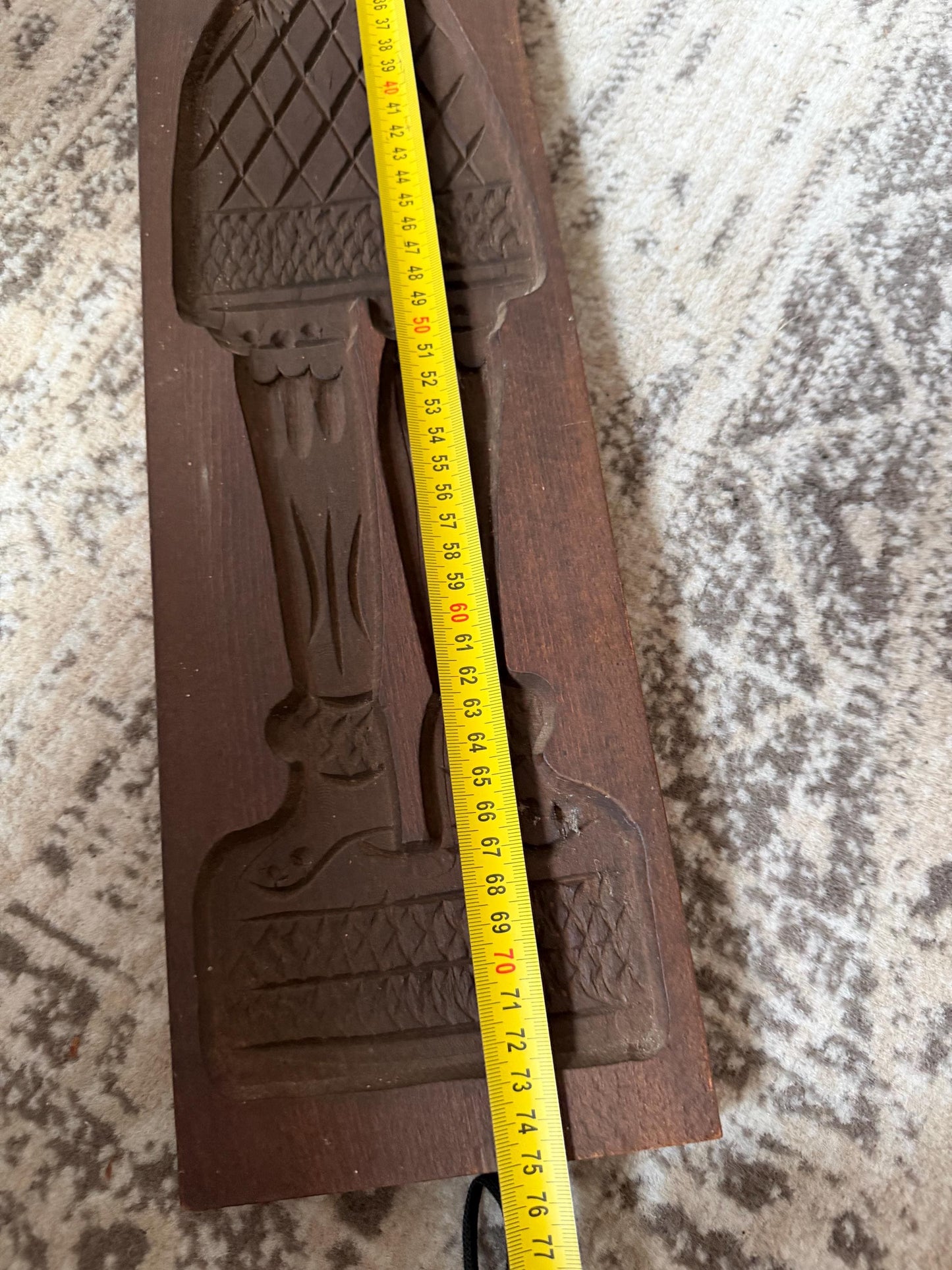 Speculaasplank, x Large Antique Dutch Wooden Speculaas Mold – Folk Art Cookie Board – Woman in Traditional Costume – Hand Carved Baking Mold