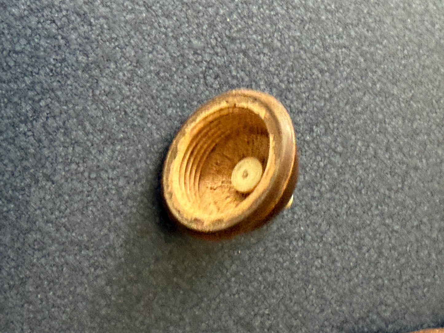 Antique Art Nouveau Butler Bell, uk, english serving servant Wood Push Button. 10 cm