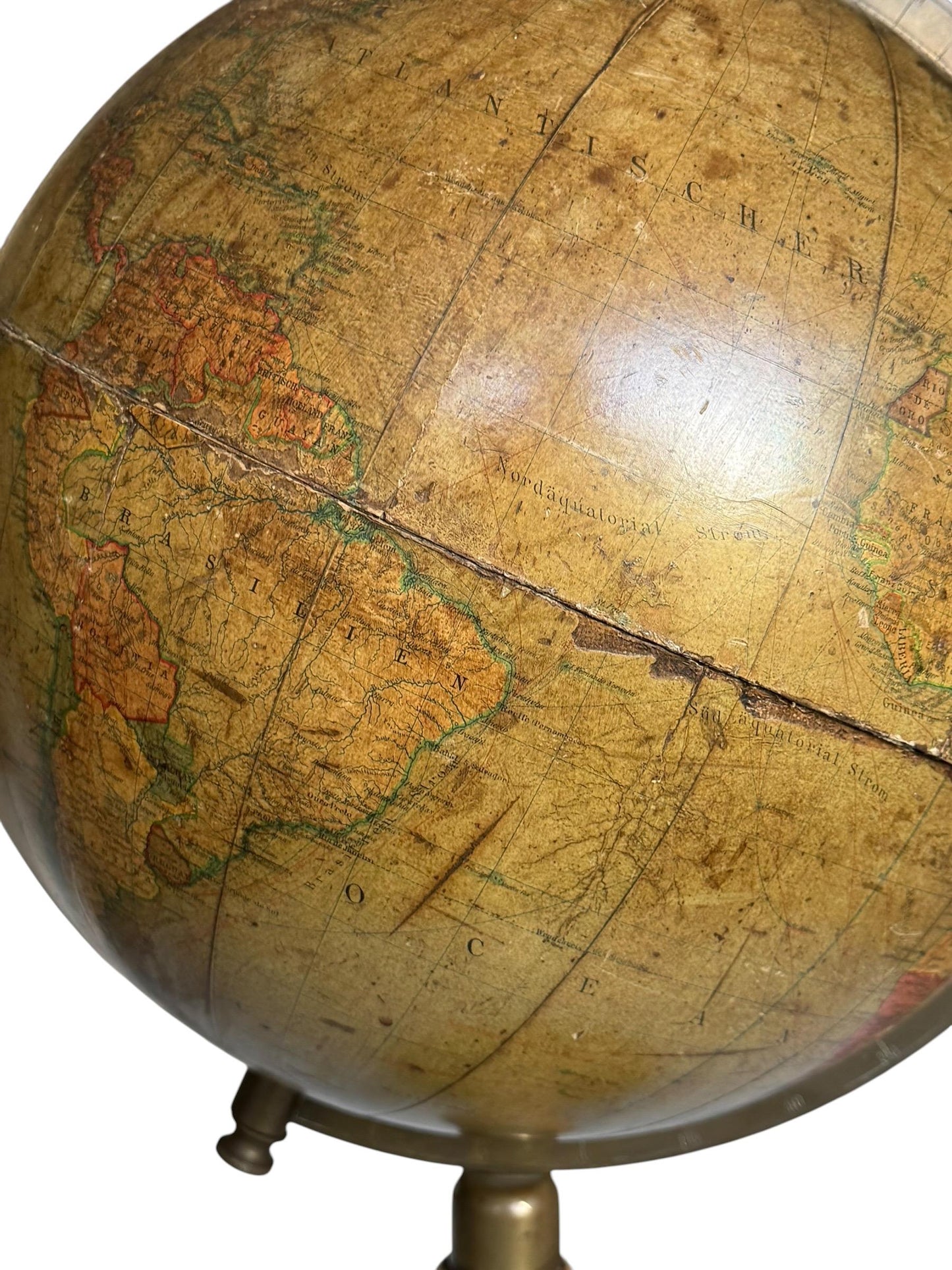 Antique Dietrich Reimer Terrestrial Globe Berlin c. 1914 – 33 cm Pre-WWI Erdglobus