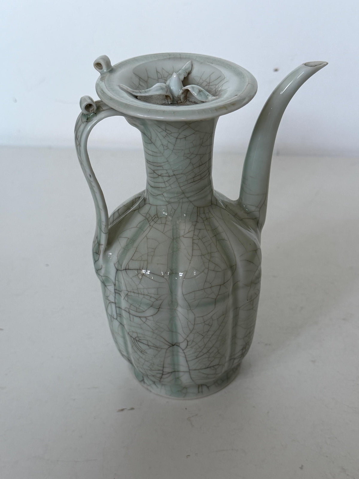 Chinese Qingbai Celadon Ewer Qing Dynasty Republic Period 19th 20th Century
