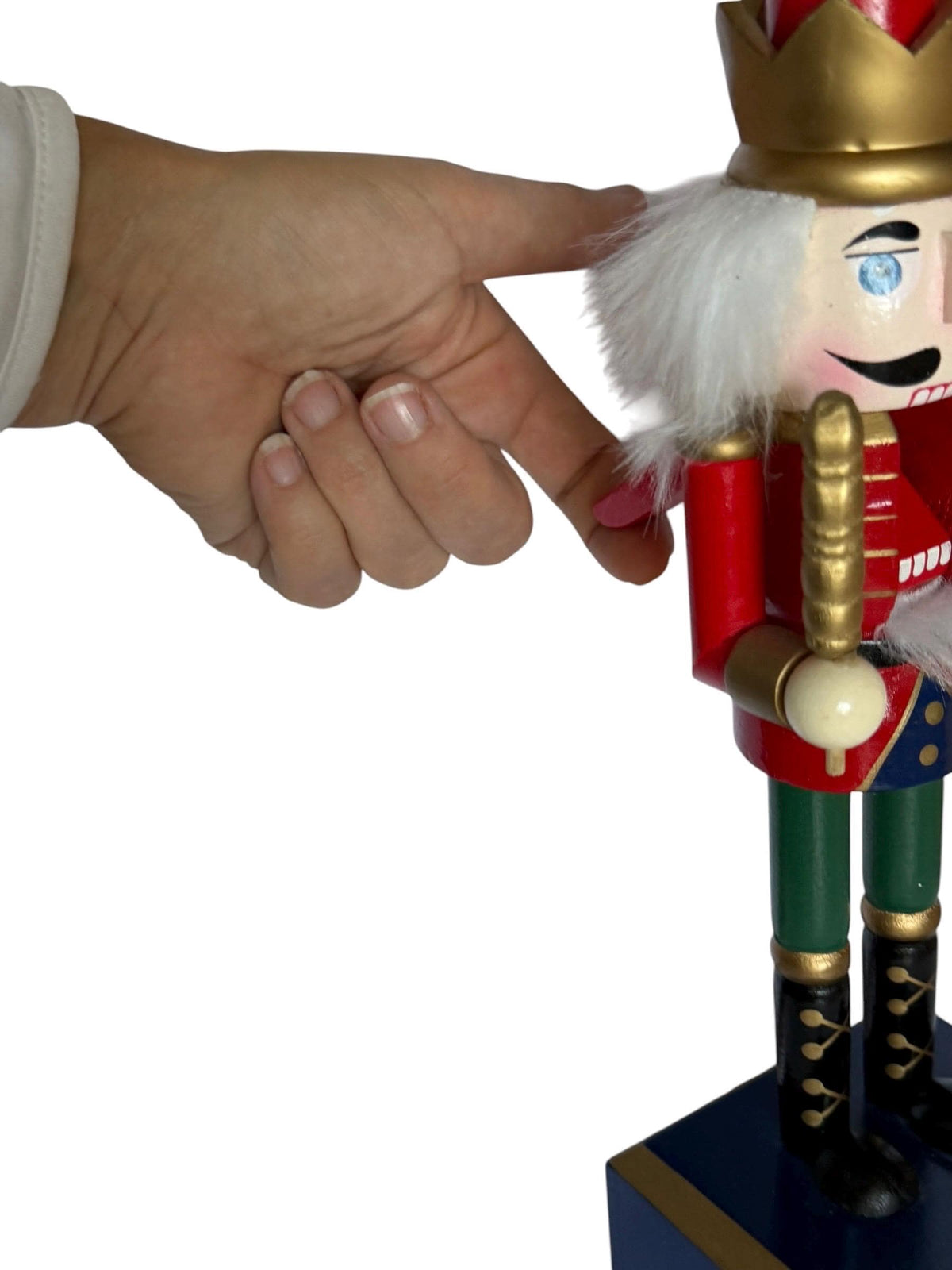 Musicbox Erzgebirge Wood Nutcracker, Hand-Painted Christmas Decor musical