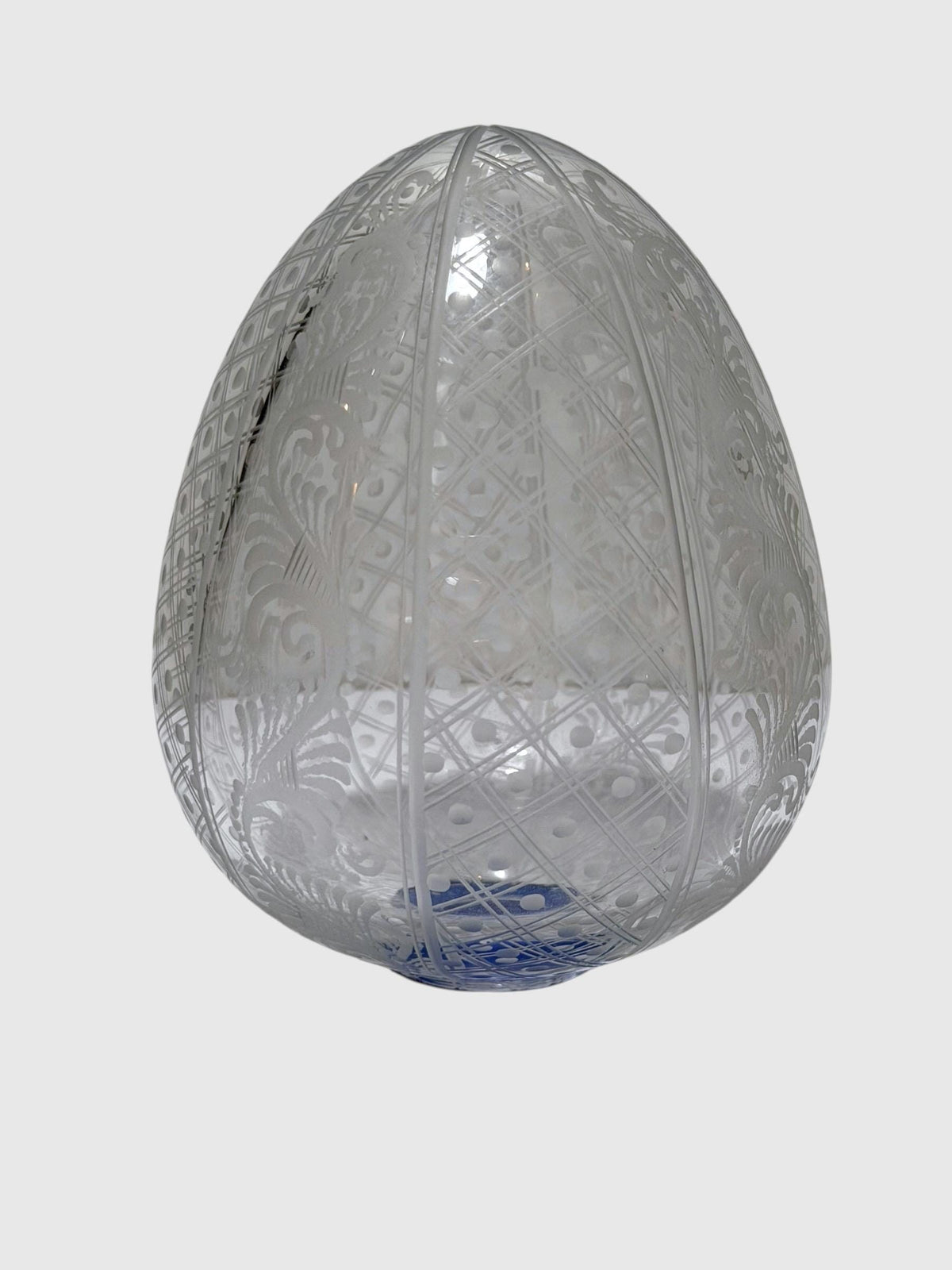 Fabergé Crystal Egg , Etched Lead Crystal (Collector Item) faberge