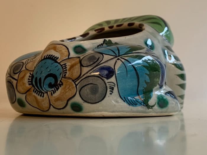 Handmade Tonala Frog Planter, Mexican Folk Art, Sergio Bustamante
