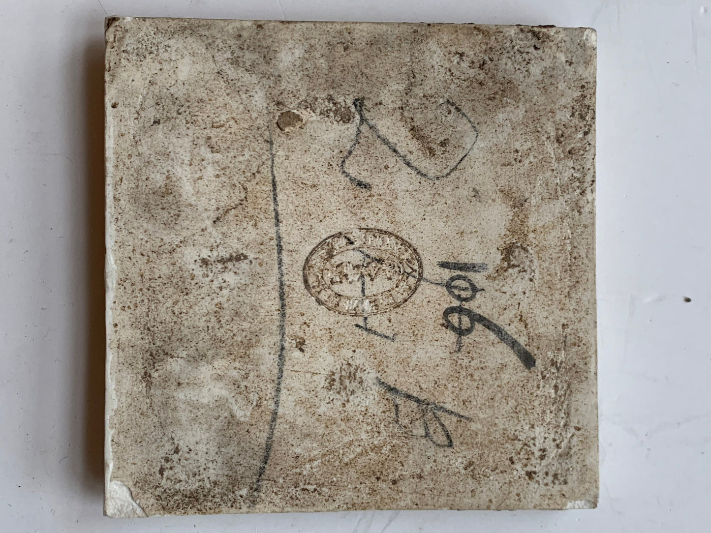 Chinese Porcelain Tile, Wu Jinhe, Warrior, 1925