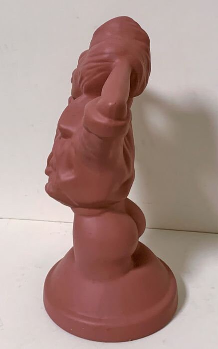 80's Lady sculpture pink typical eighties lady figure tretchikoff style,  roze
