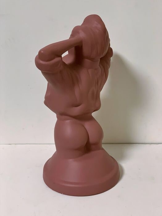 80's Lady sculpture pink typical eighties lady figure tretchikoff style,  roze
