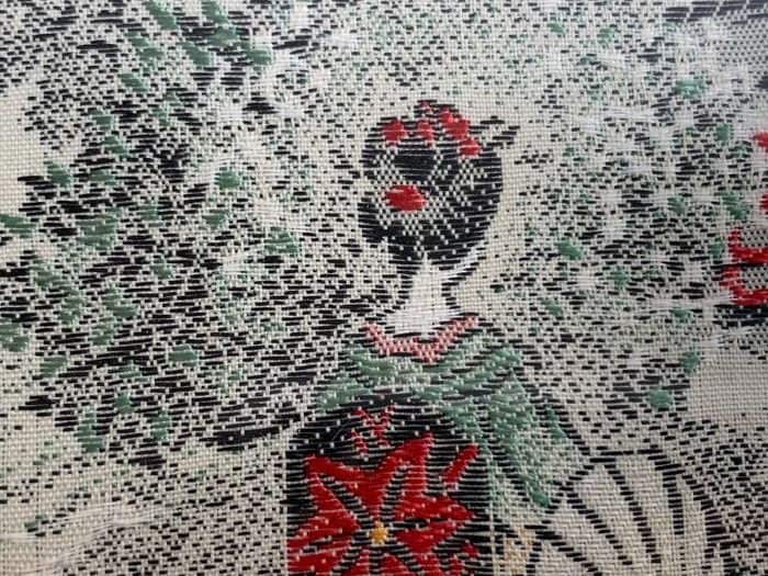 Chinees zijdeweefsel van Geisha - zijde, glas, hout - China - Republieke periode (1912-1949) Aziatische lifestyle