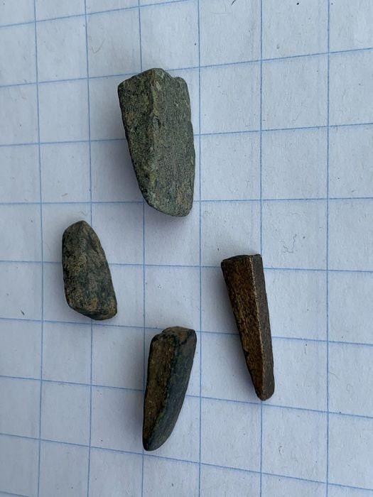Celtic small Axes - stone axes - Archeological find - 500-400 bc