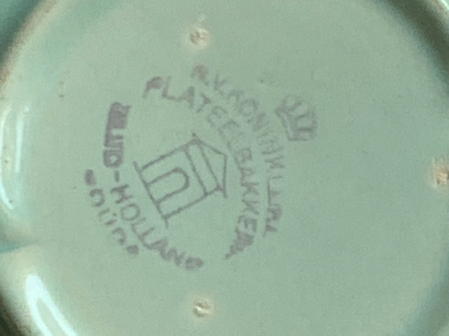 Art Deco Plateel Cacao Set, Koninklijke Zuid-Holland, Gouda