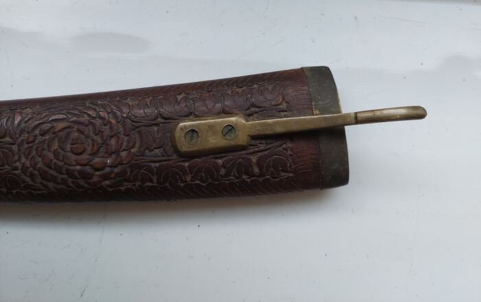 Handcarved Kukri Knife, Indian Hunting Knife with Sheath
