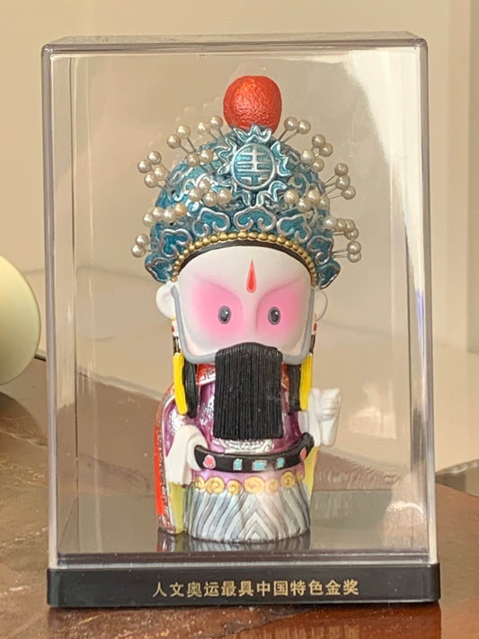 Vintage Chinese Opera pop in vitrine