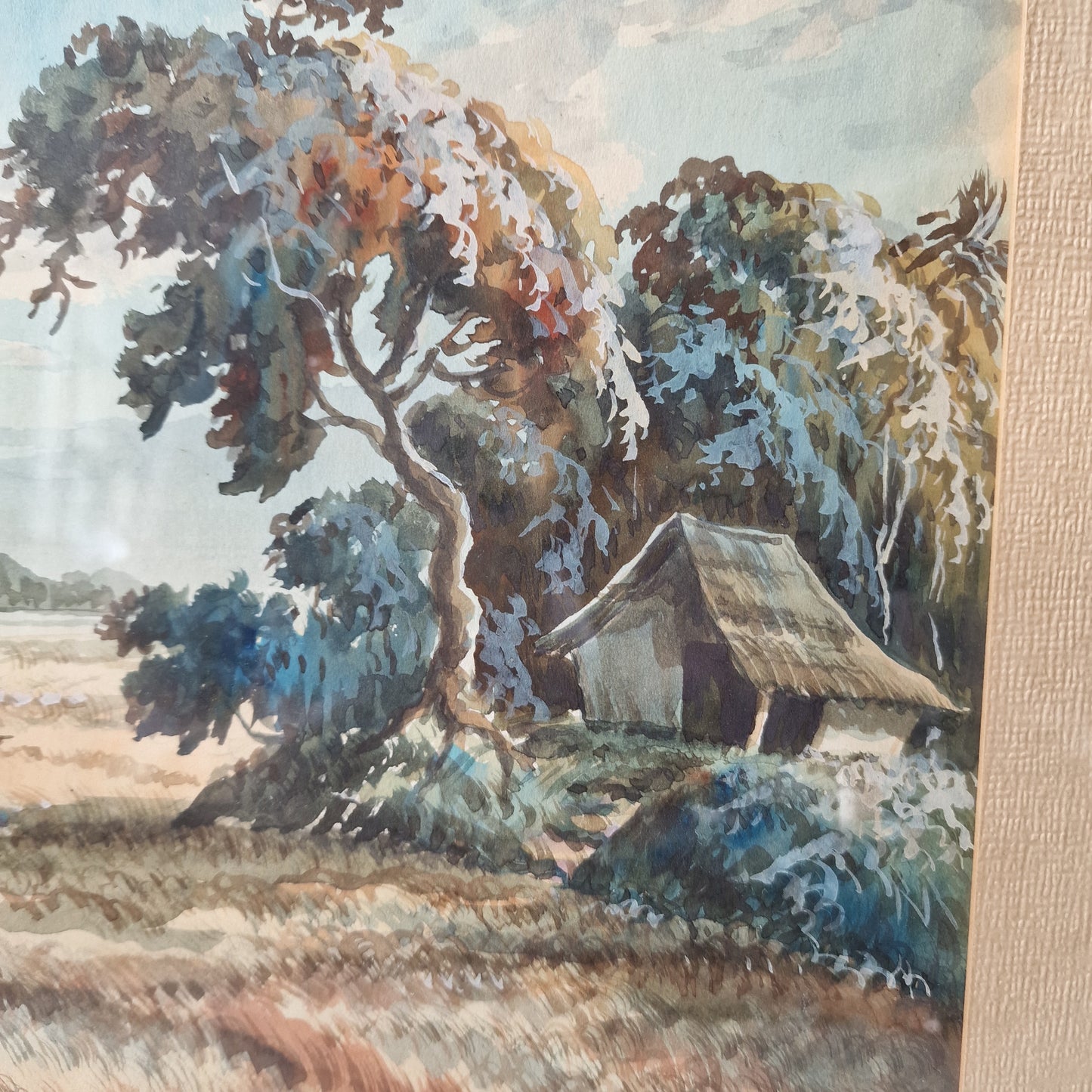 Mochtar Apin (1923-1994), Indonesisch landschap, aquarel op papier, 26 x 36 cm.