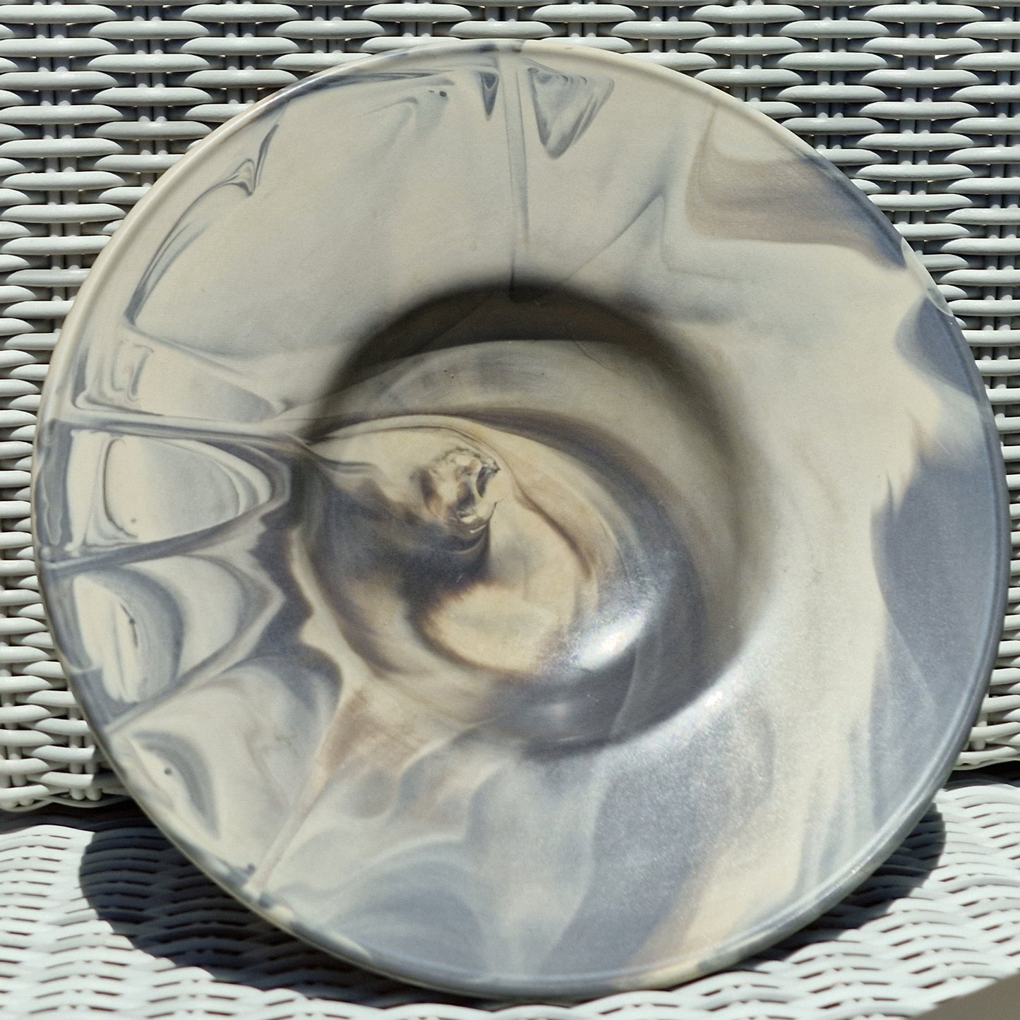 Rosenthal Studio-Line Marble Bowl Plate, David Queensberry Design, glas of keramiek